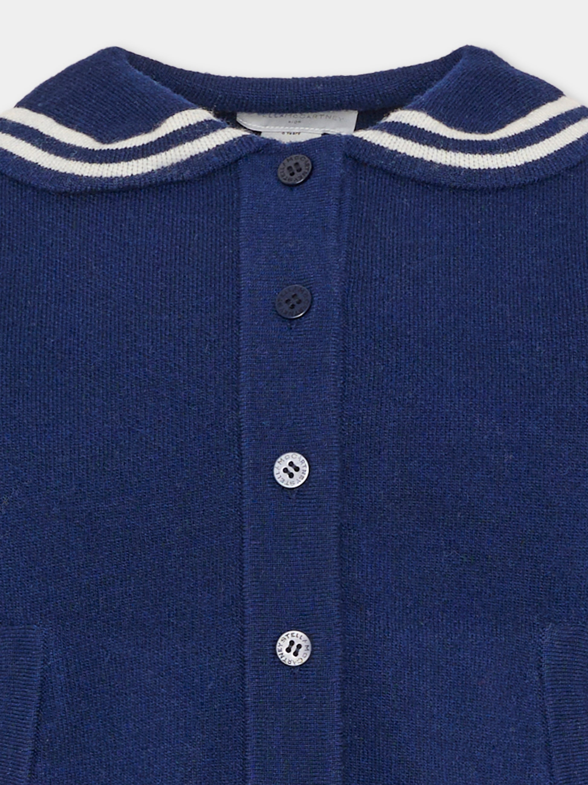 Cardigan blu per bambina,Stella Mccartney Kids,TZ9A20 Z3921 61L