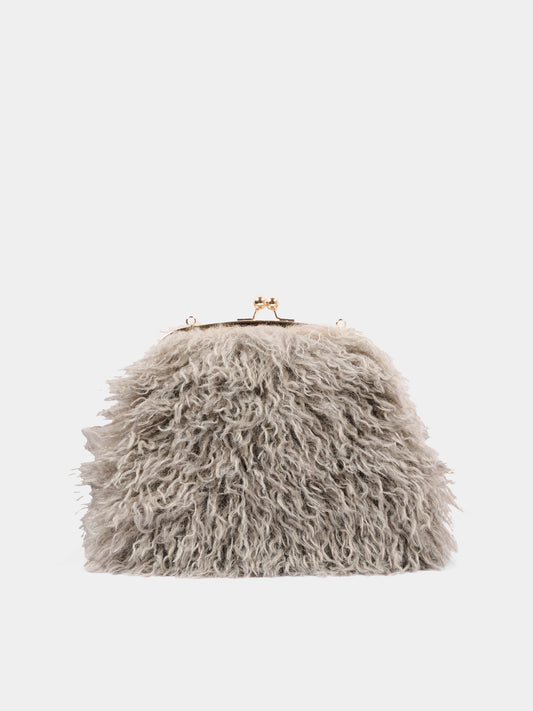 Borsa grigia per bambina con clasp,Douuod Kids,DZ0A08 Z4004 829