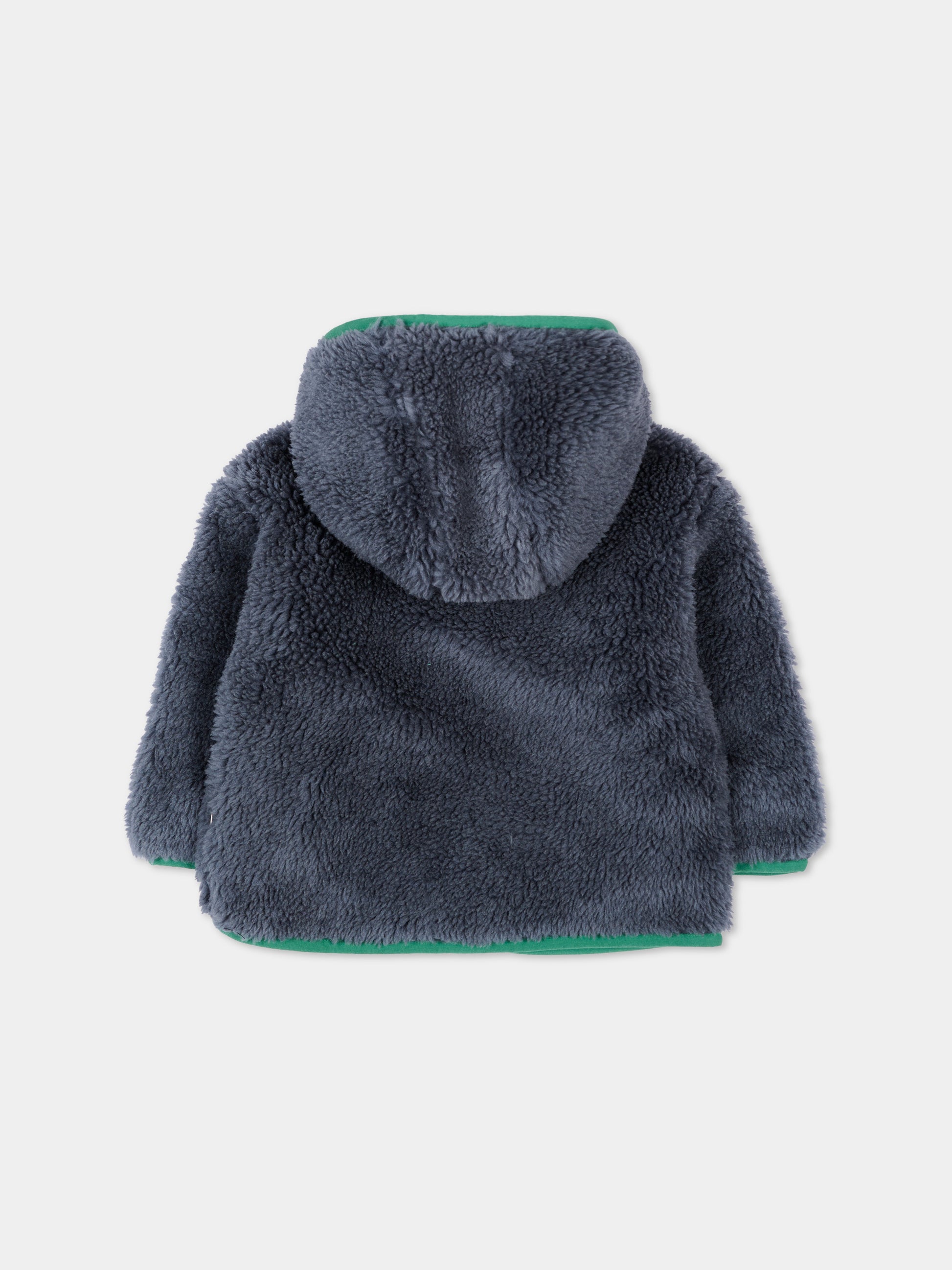 Ecopelliccia blu per neonato con robot,Stella Mccartney Kids,TZ2317 Z4058 657