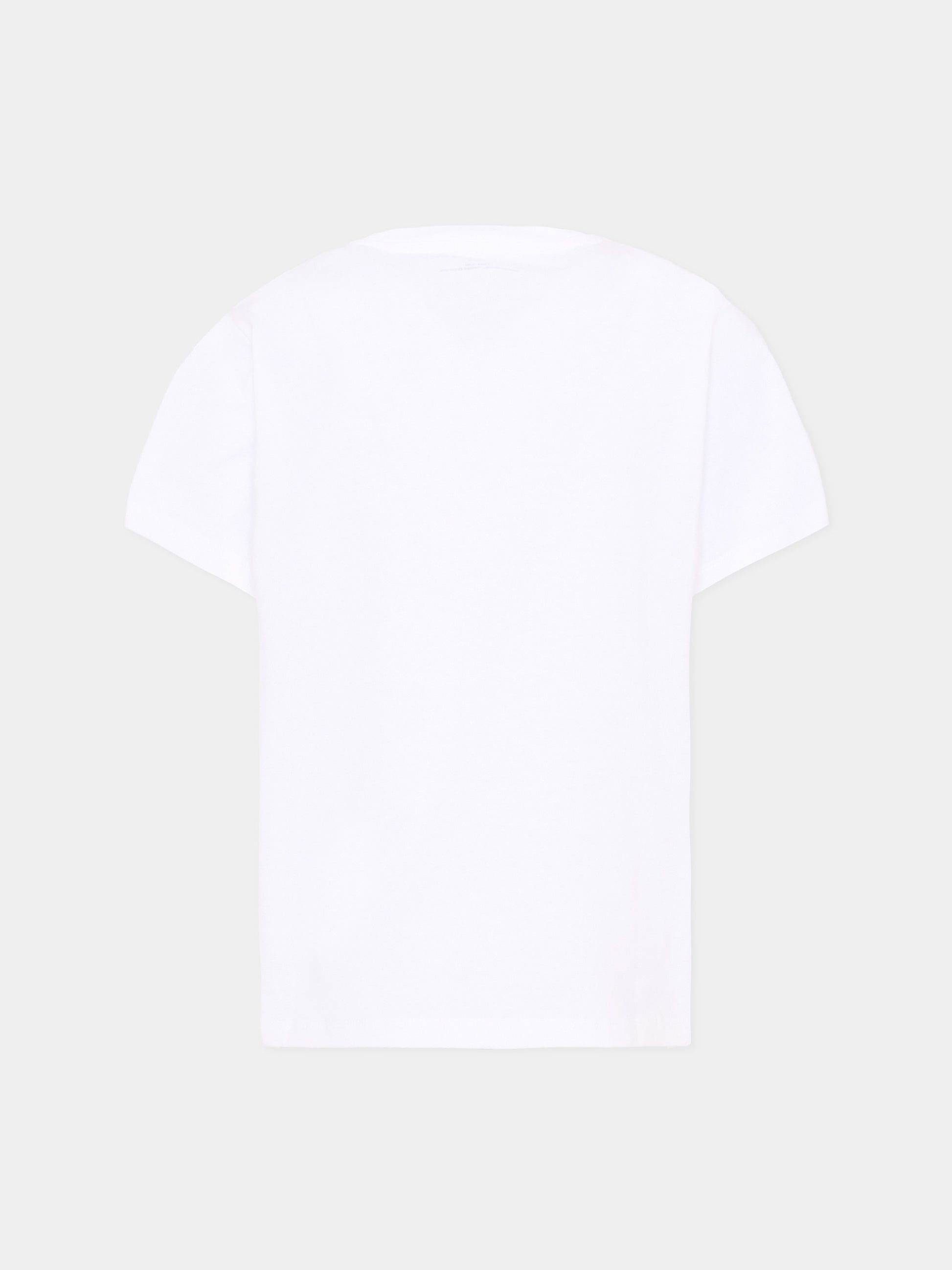 T-shirt bianca per bambino con logo,Stella Mccartney Kids,TZ8P41 Z3931 100