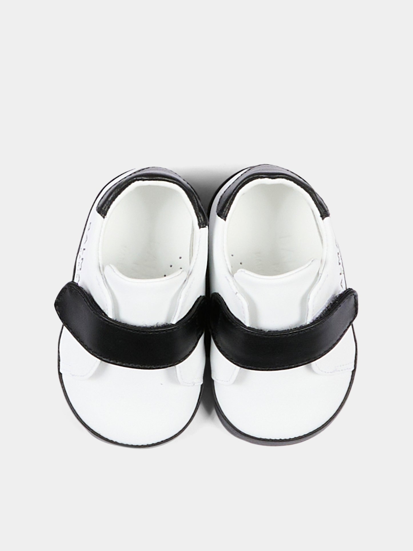 Sneakers bianche per neonato con logo,Balmain Kids,BZ0336 Y0051 100NE
