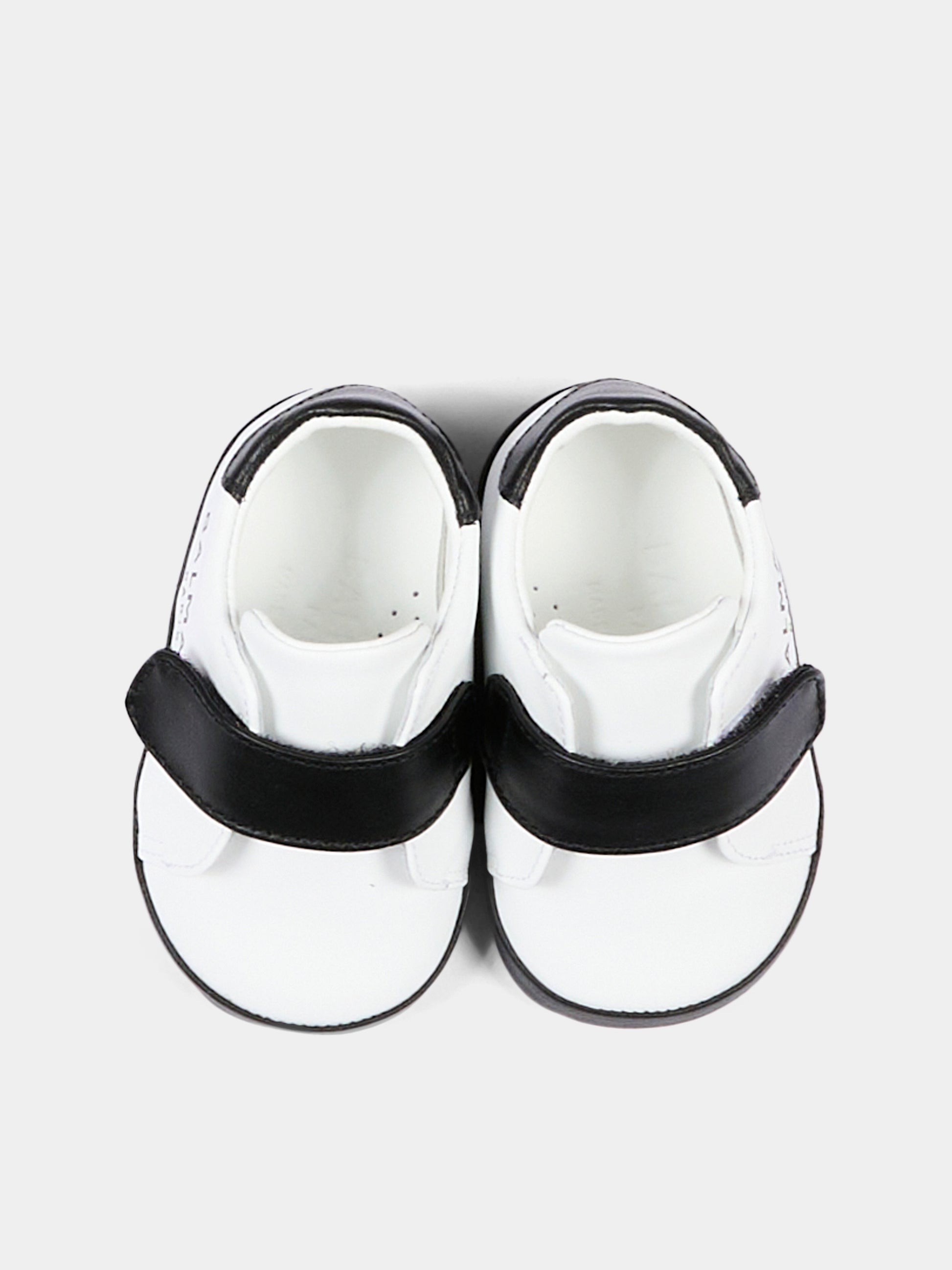 Sneakers bianche per neonato con logo,Balmain Kids,BZ0336 Y0051 100NE