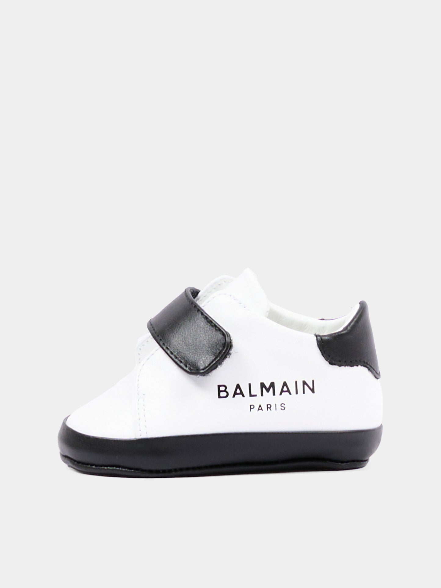 Sneakers bianche per neonato con logo,Balmain Kids,BZ0336 Y0051 100NE