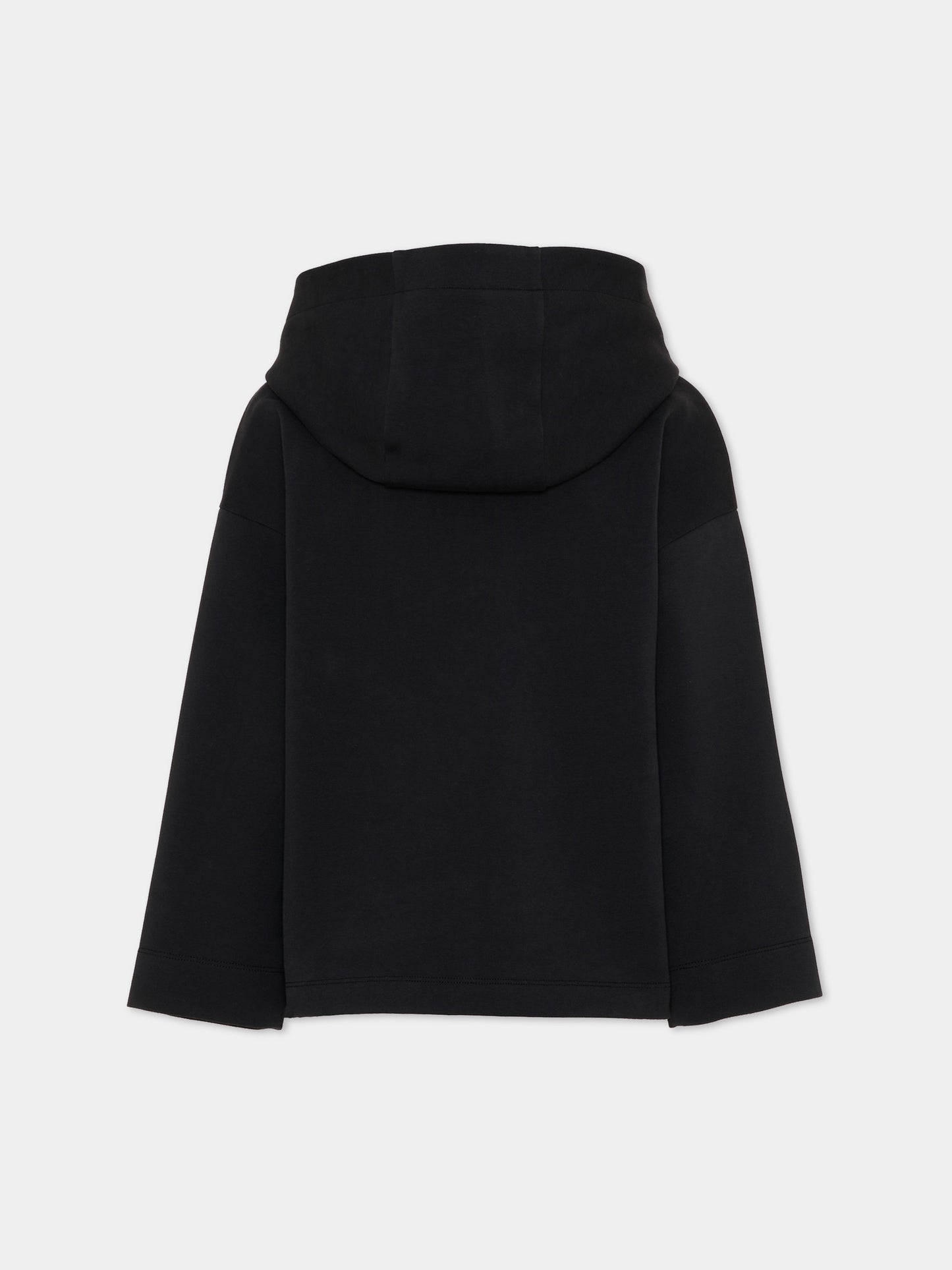 Felpa nera per bambini con logo,Balmain Kids,BZ4I70 Z3728 930BC