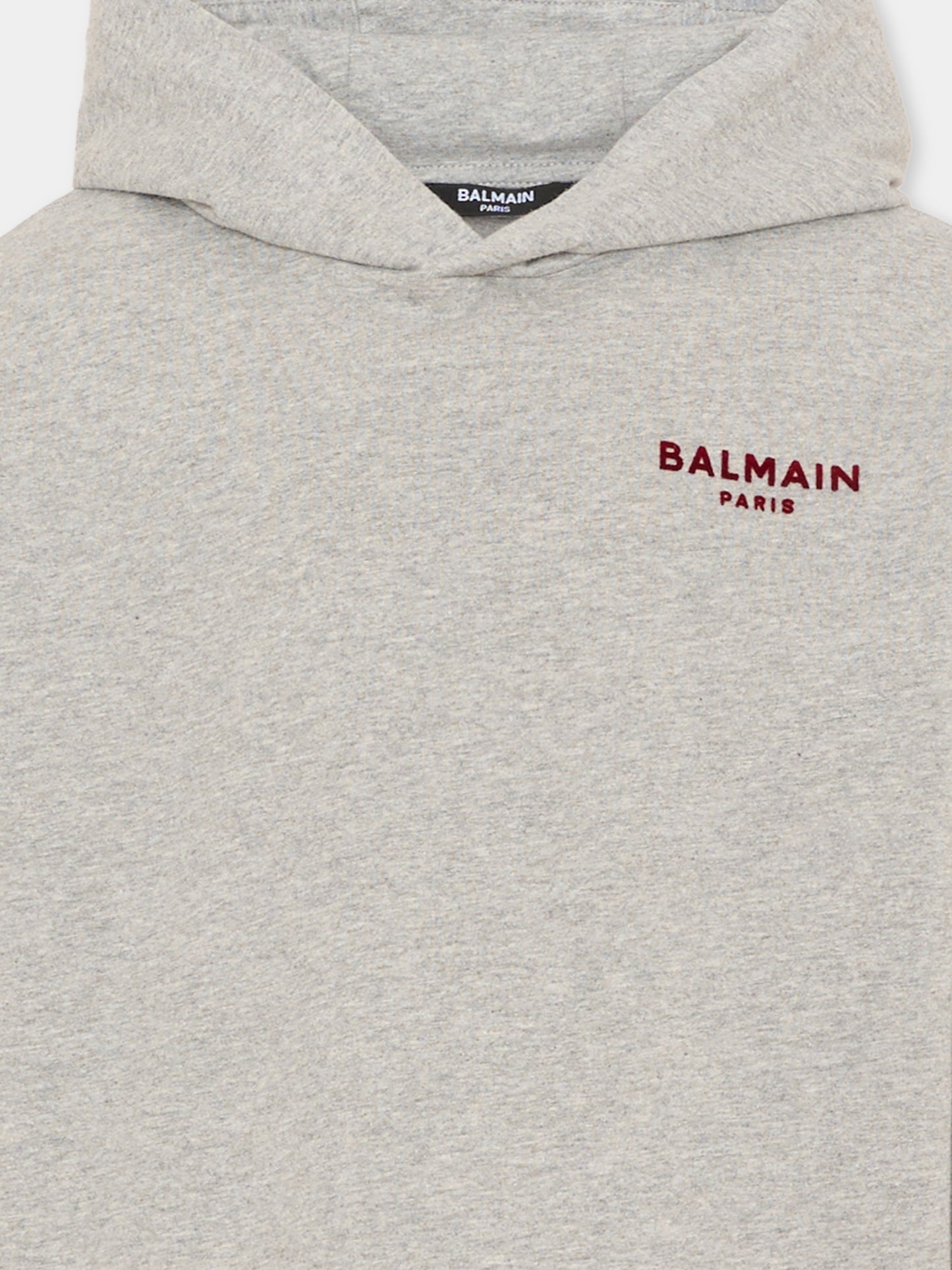 T-Shirt grigia per bambini con logo,Balmain Kids,BZ8I30 Z3191 806BD
