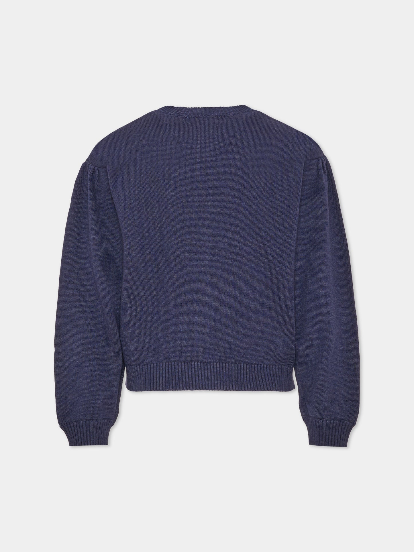 Cardigan blu per bambina con paillettes,Billieblush,U22394 85T
