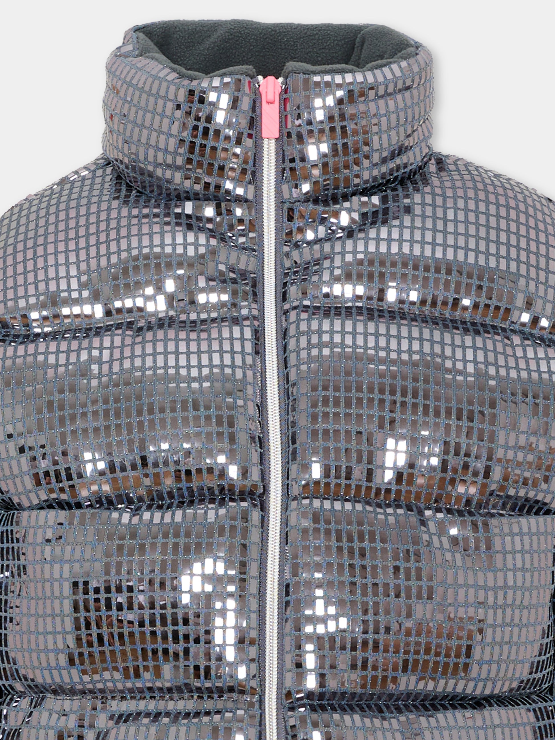 Piumini grigio per bambina,Billieblush,U22447 083