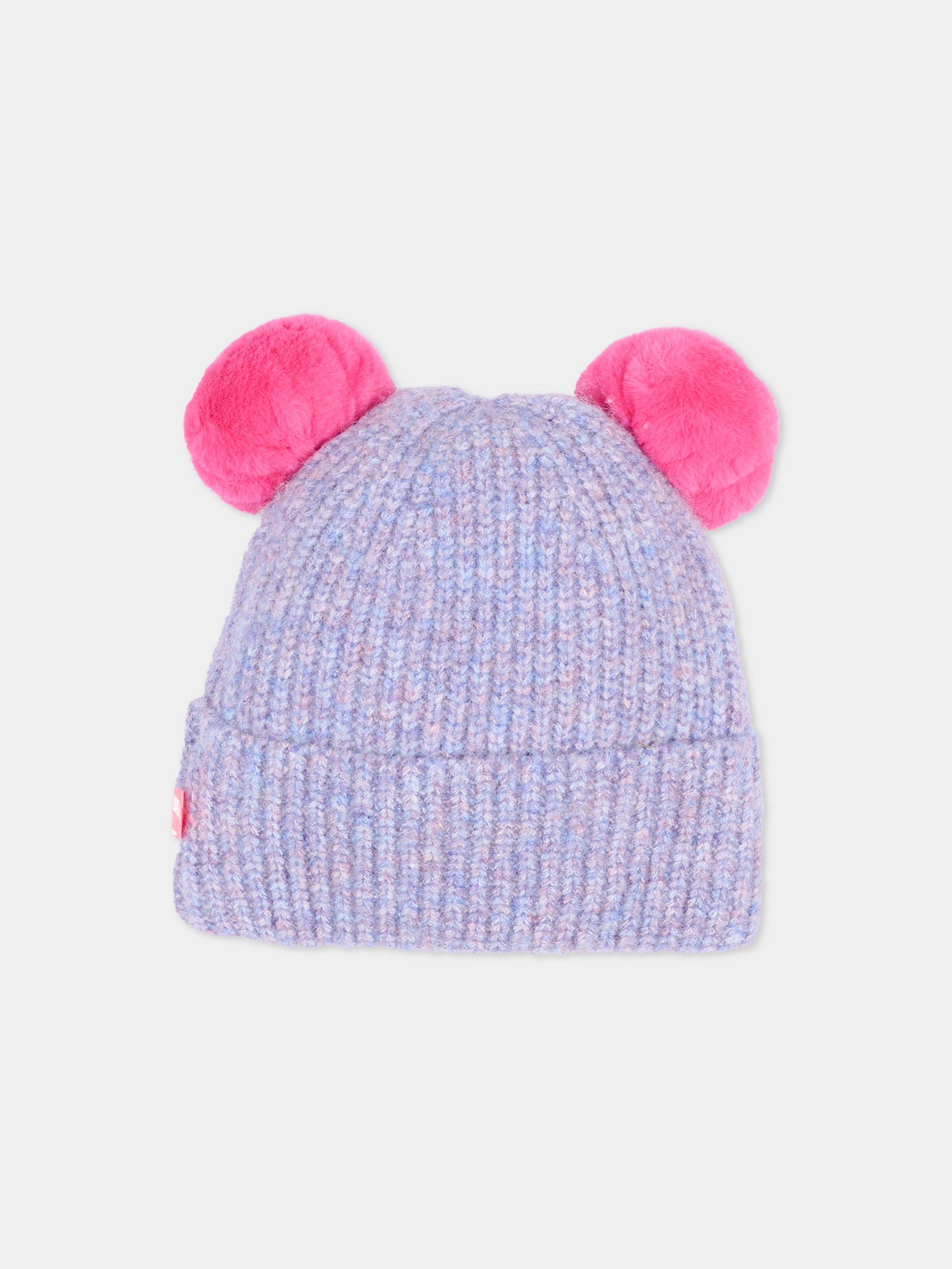 Berretto lilla per bambina con logo,Billieblush,U22503 90E