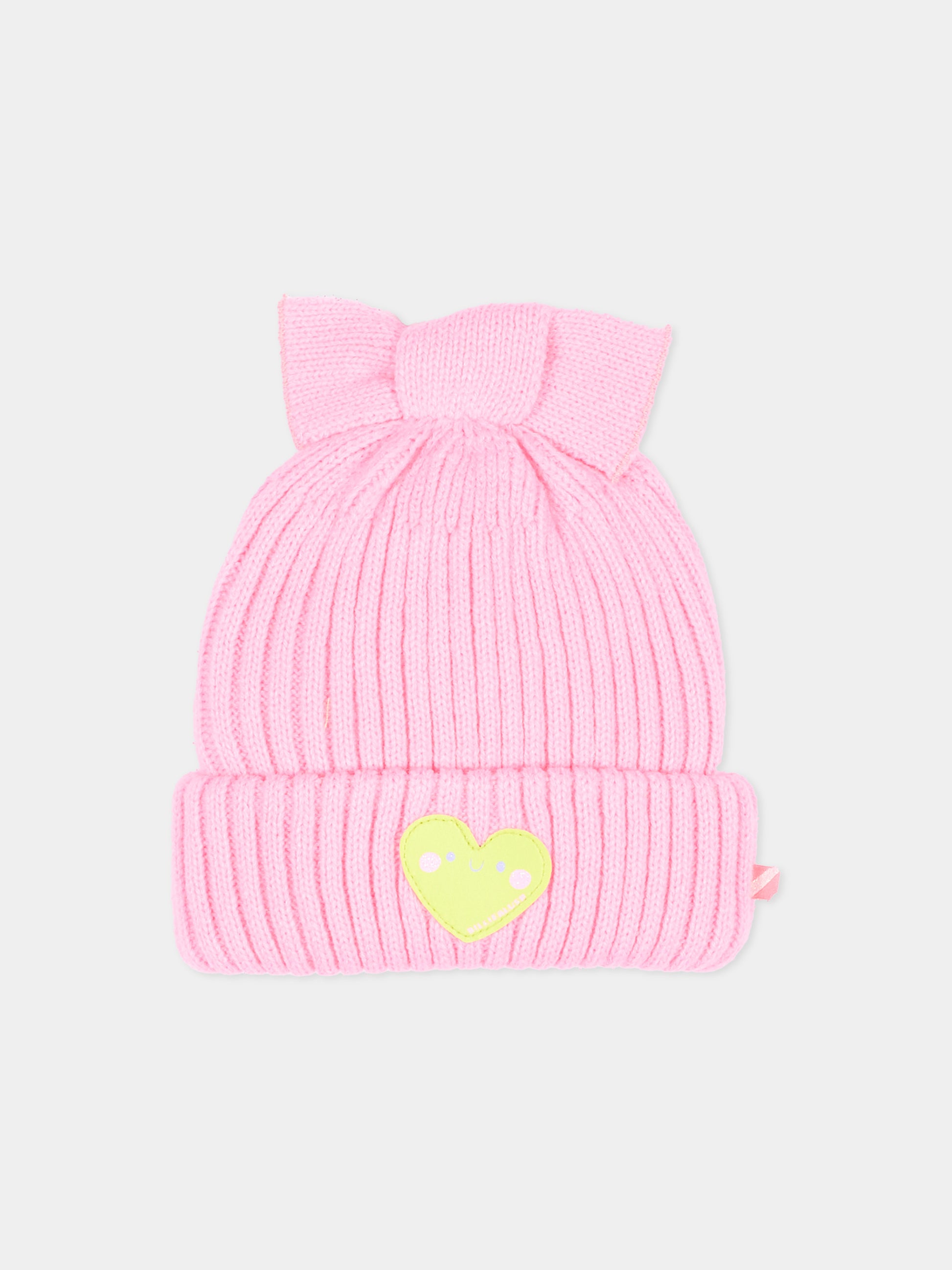 Berretto rosa per neonata con cuore,Billieblush,U22543 462