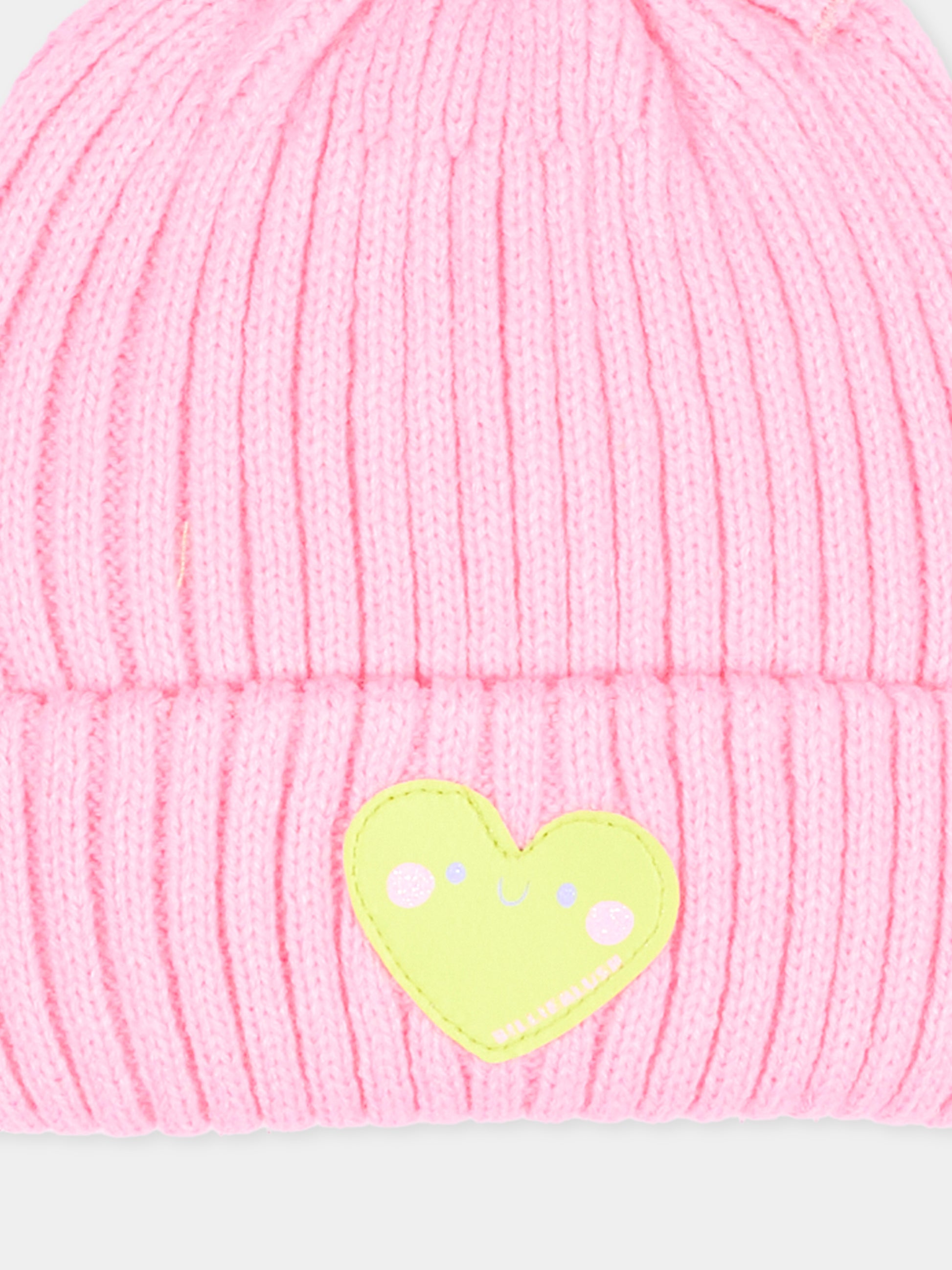 Berretto rosa per neonata con cuore,Billieblush,U22543 462