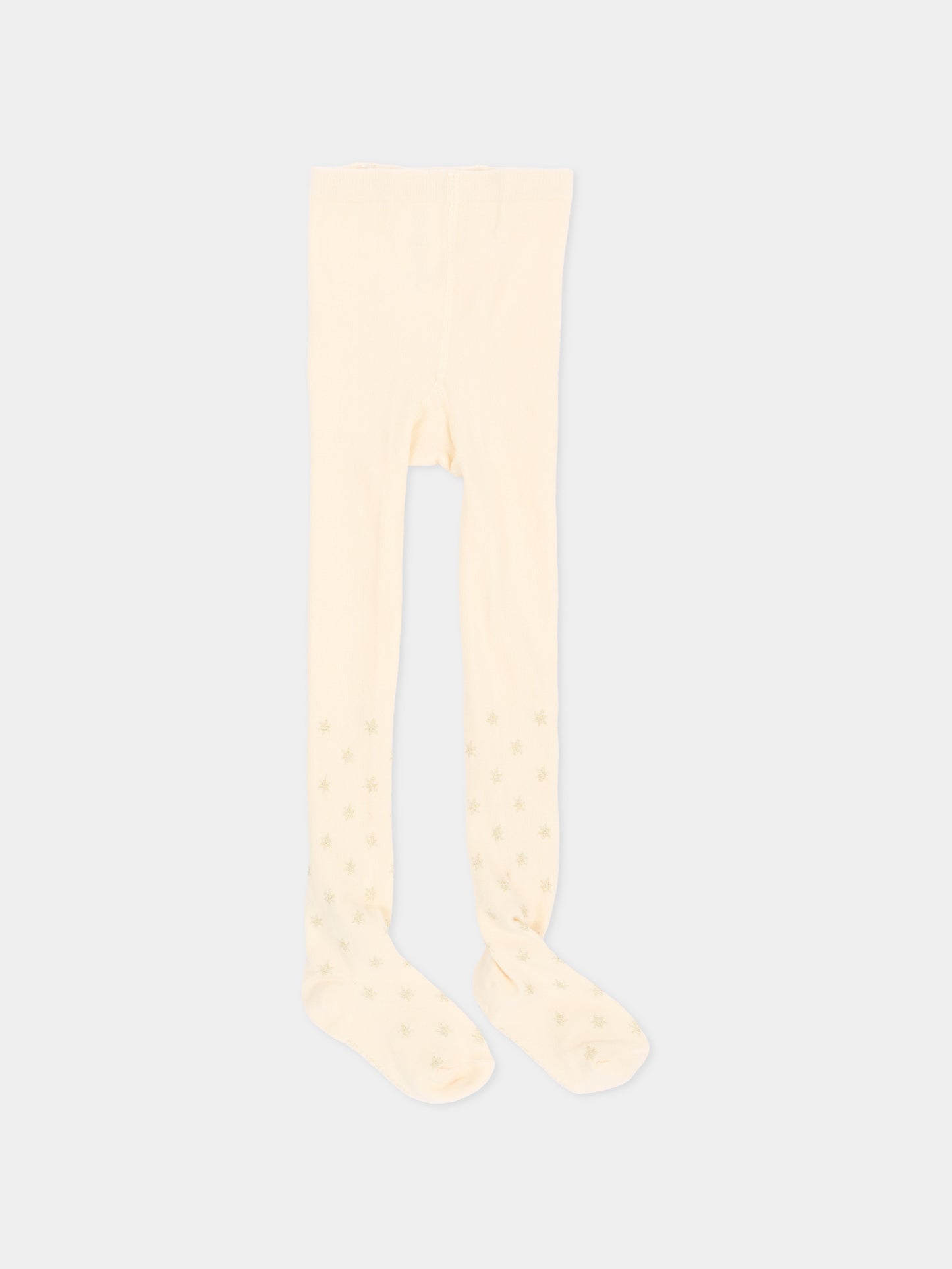 Collant avorio per bambina con stelle,Billieblush,U22589 121