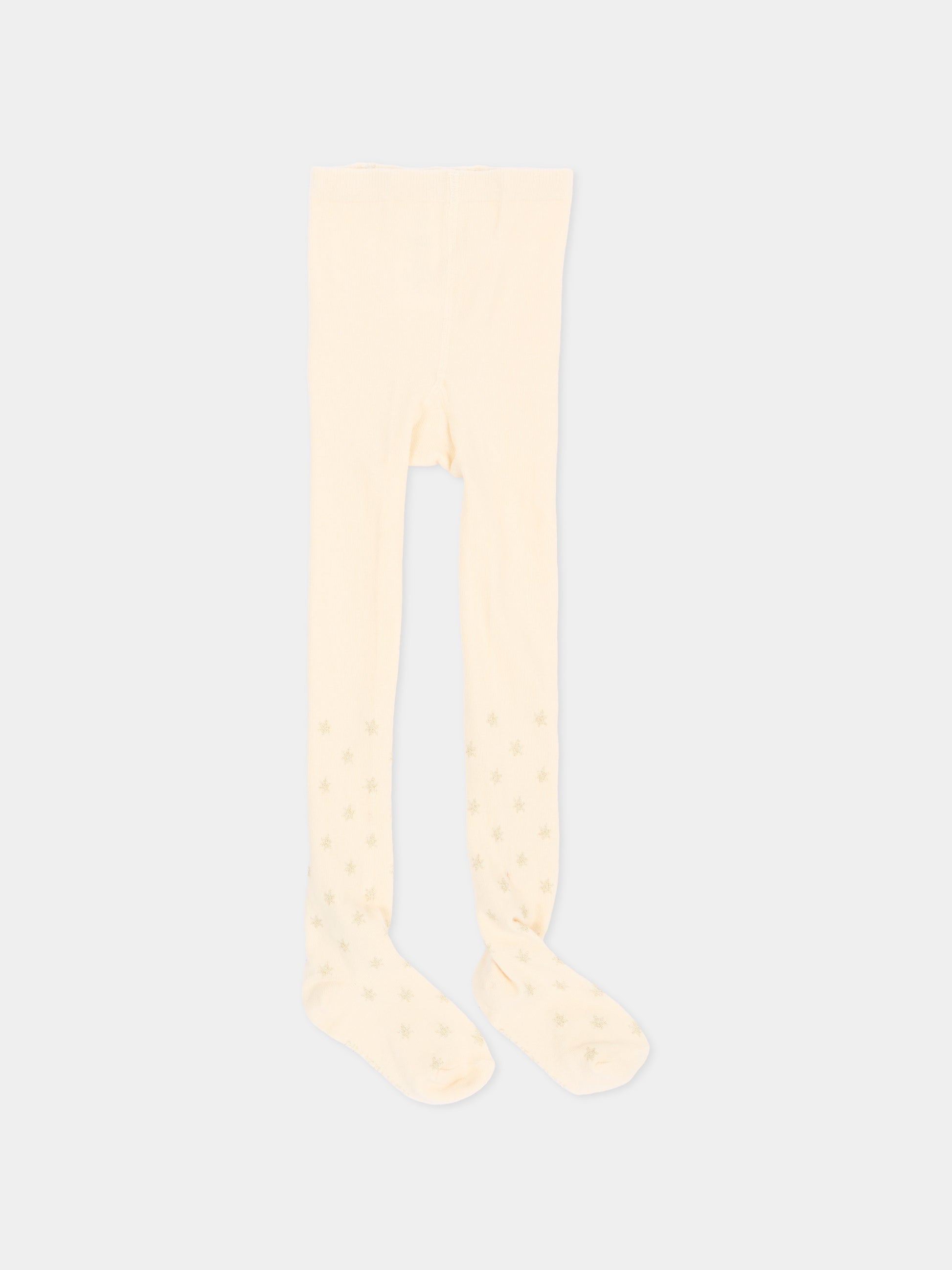 Collant avorio per bambina con stelle,Billieblush,U22589 121