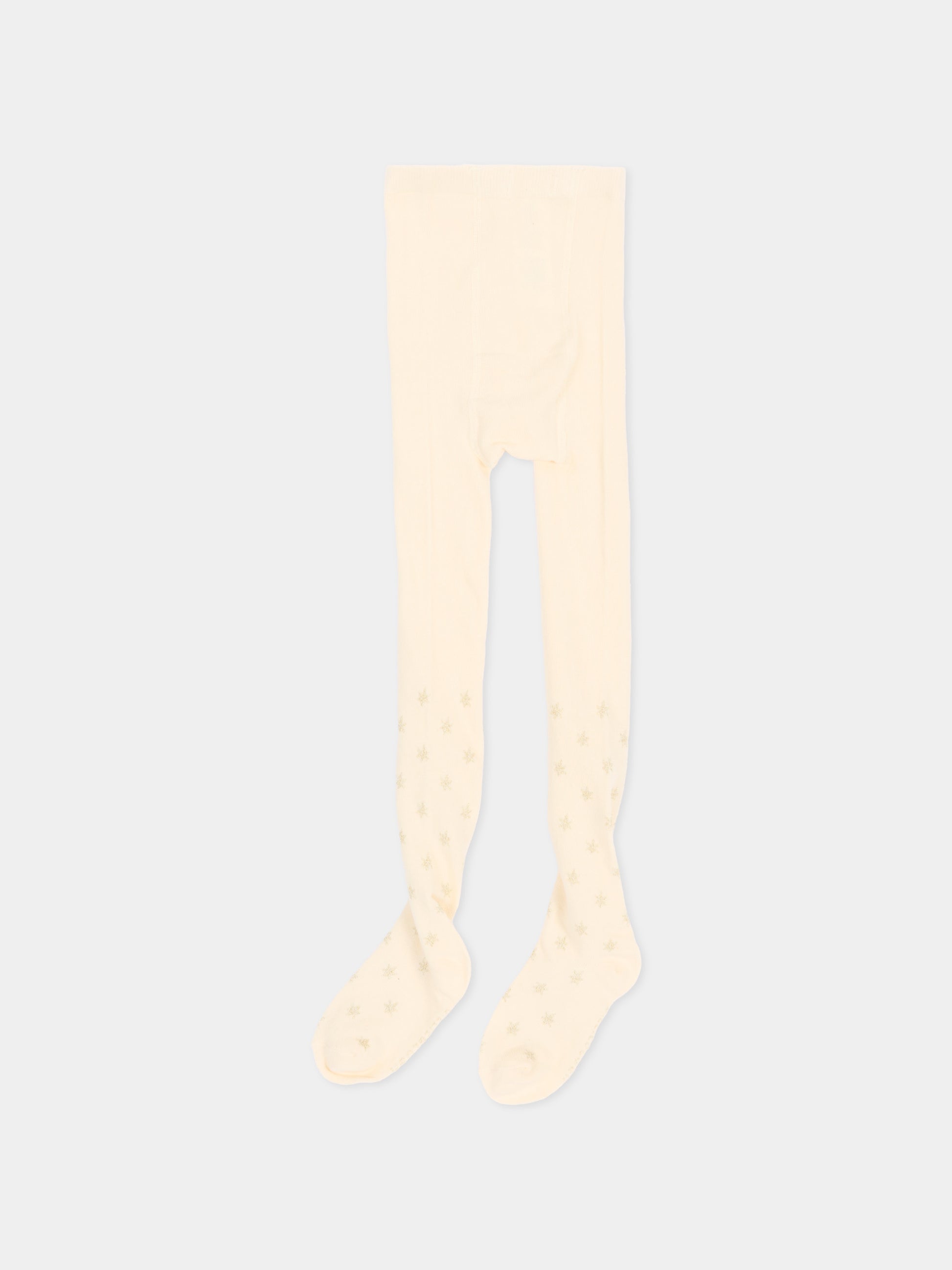 Collant avorio per bambina con stelle,Billieblush,U22589 121