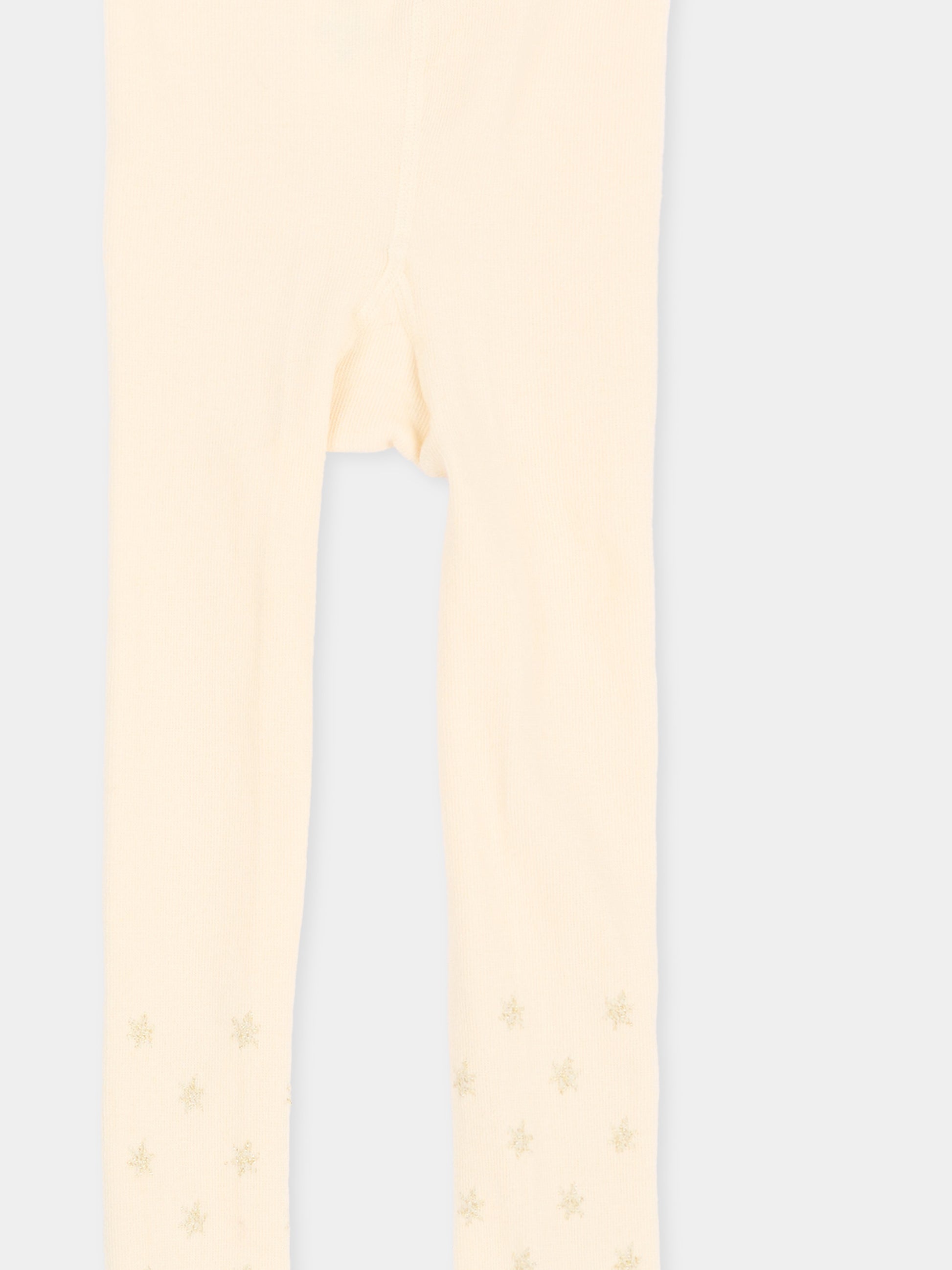 Collant avorio per bambina con stelle,Billieblush,U22589 121