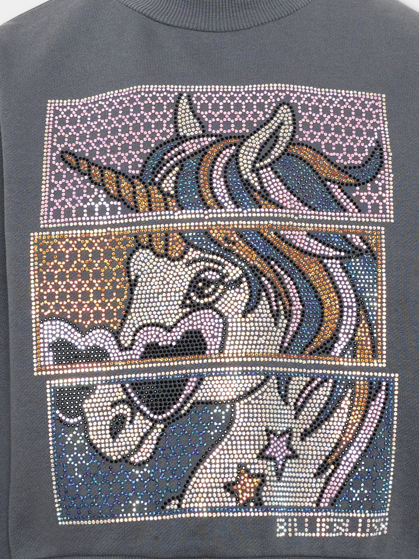 Felpa grigia per bambina con unicorno,Billieblush,U22592 083