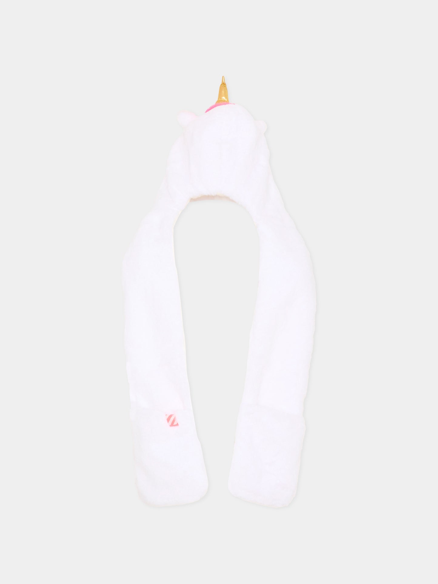 Sciarpa bianca per bambina con unicorno,Billieblush,U22626 Z41