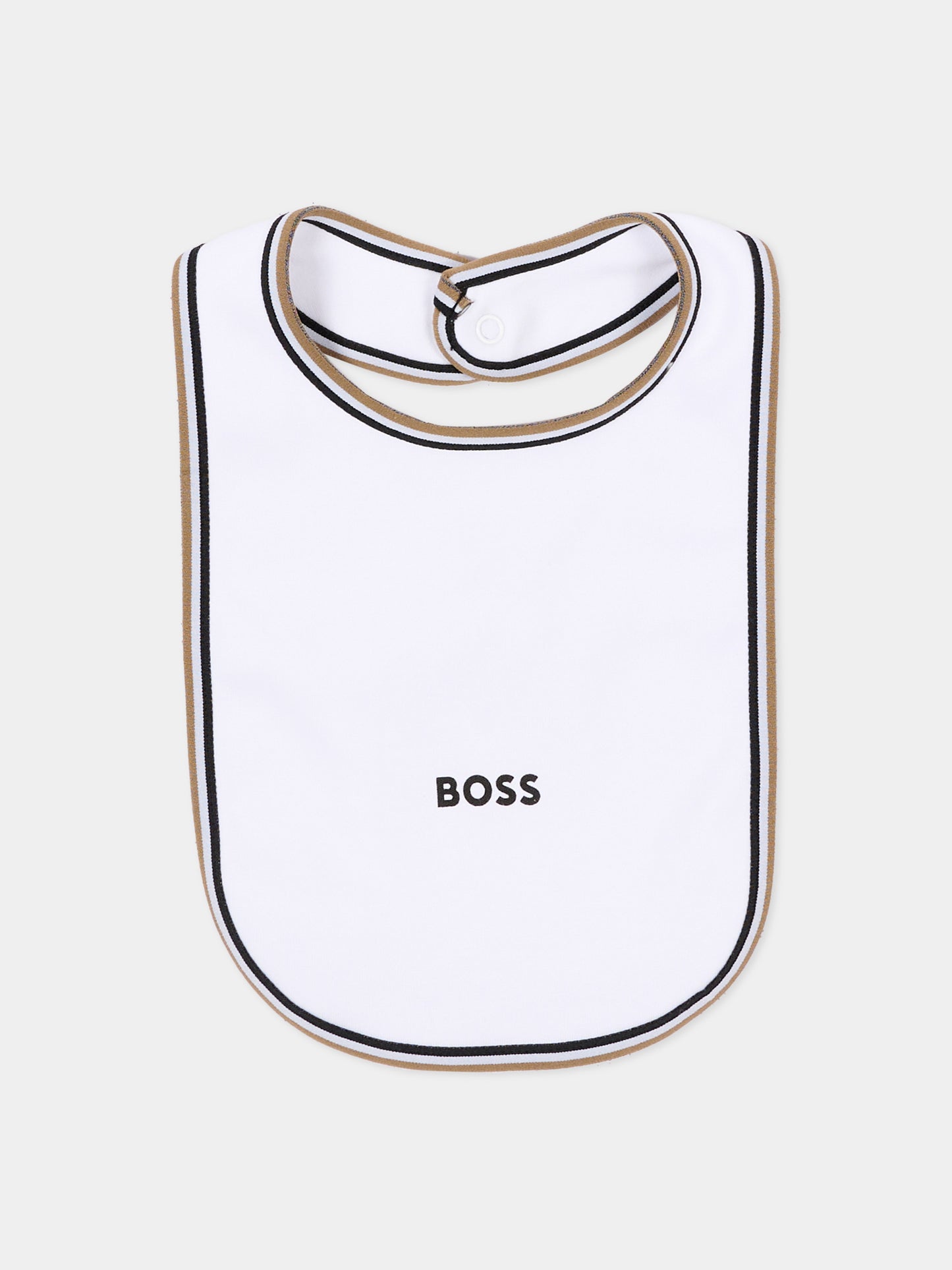Set Tutine bianco per neonato con logo,Boss,J53292 10P