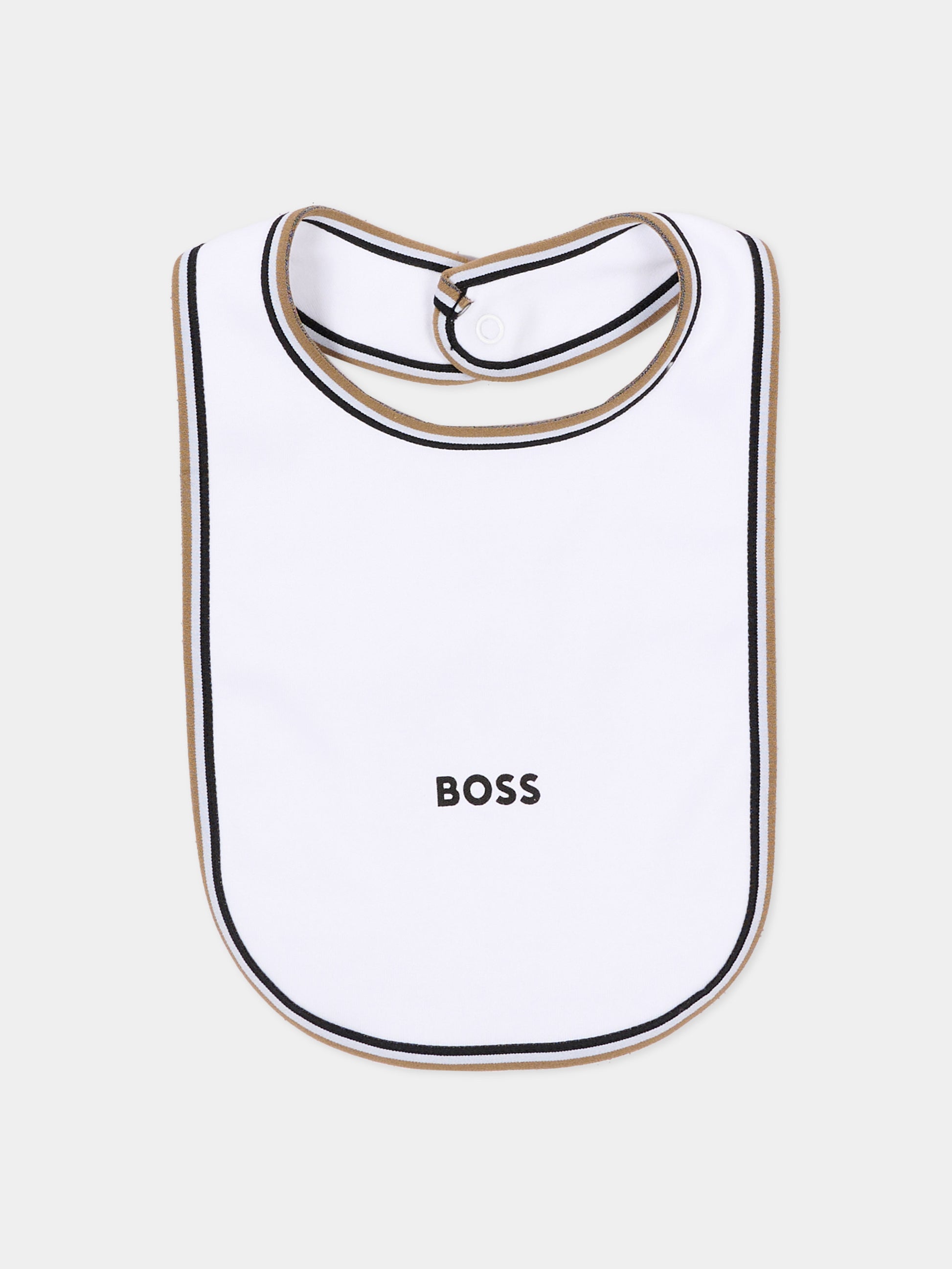 Set Tutine bianco per neonato con logo,Boss,J53292 10P