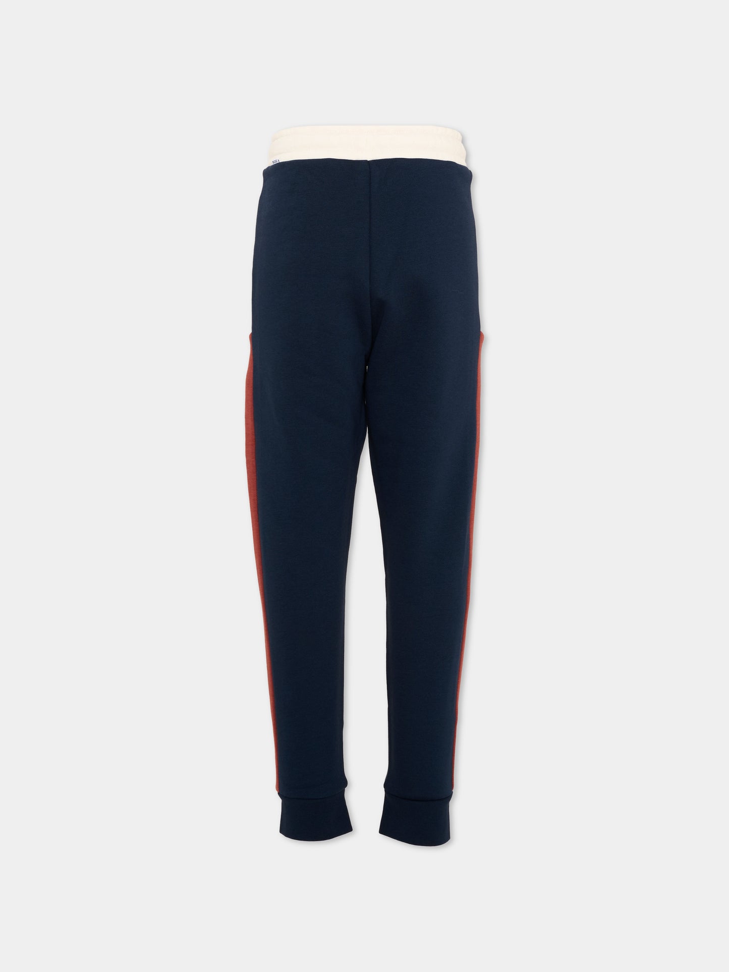 Pantalone blu per bambino con logo,Boss,J53341 849