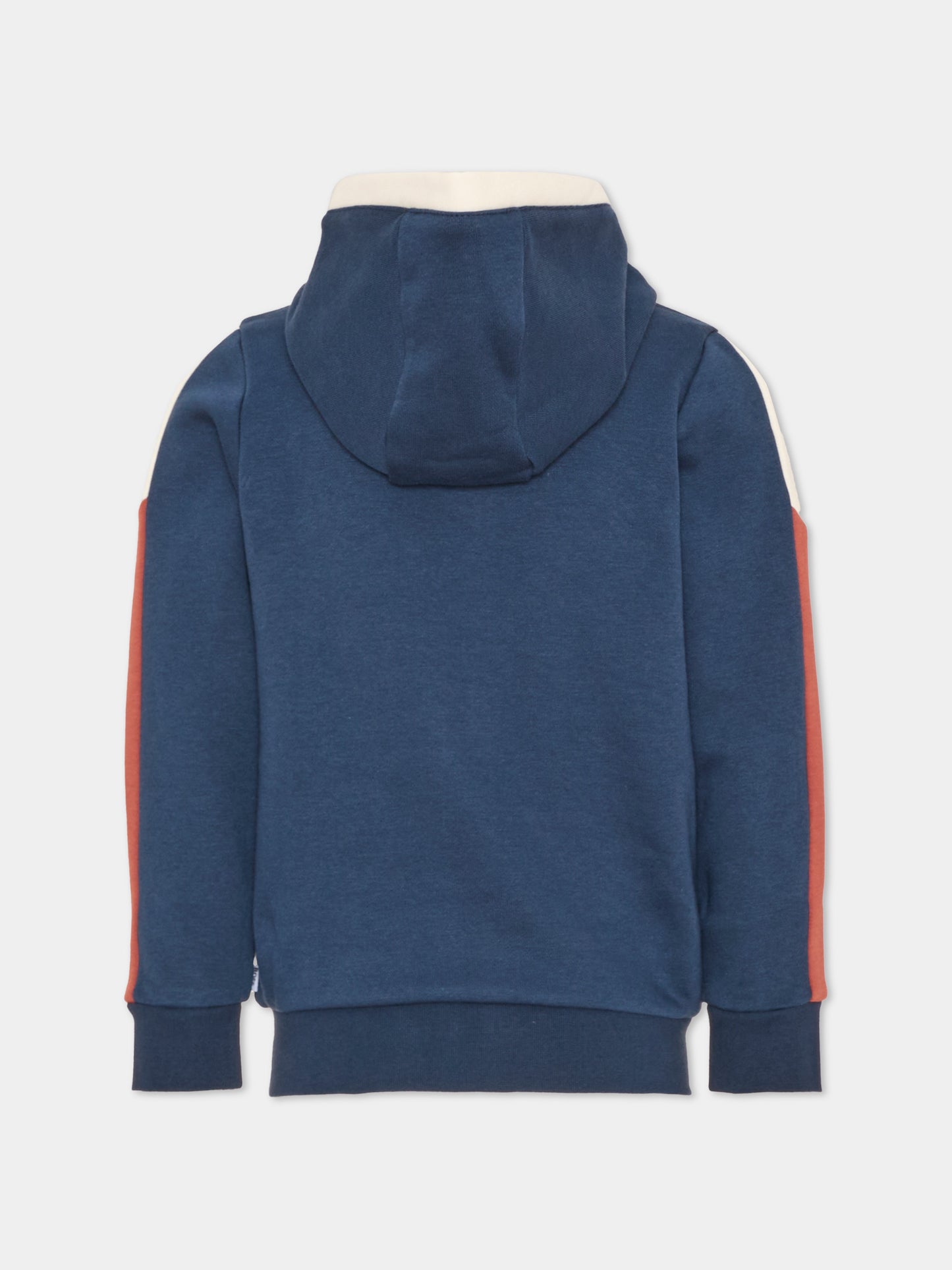 Felpa con cappuccio blu per bambino con logo,Boss,J53368 849
