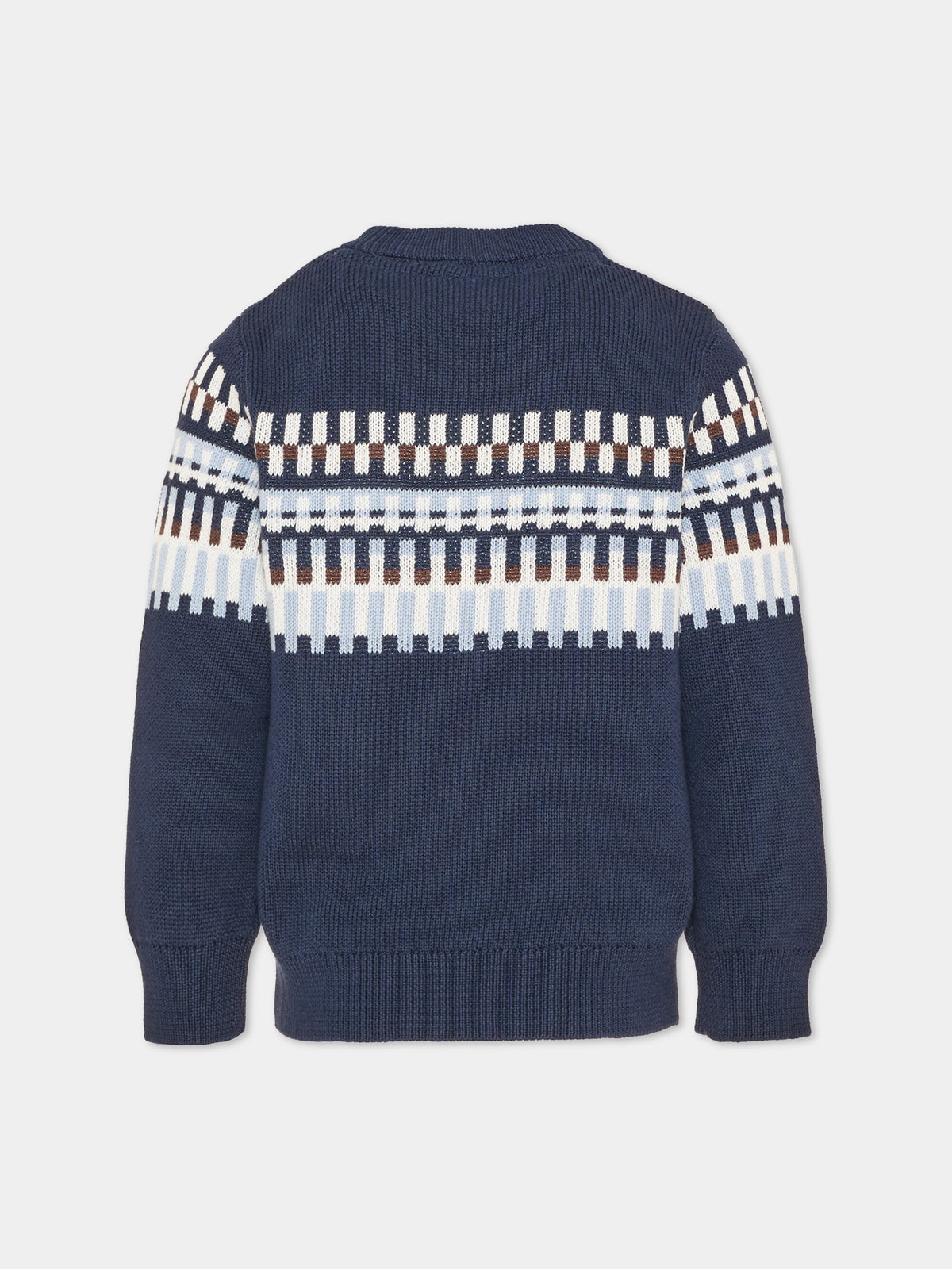 Maglione blu per bambino a righe,Boss,J53393 849