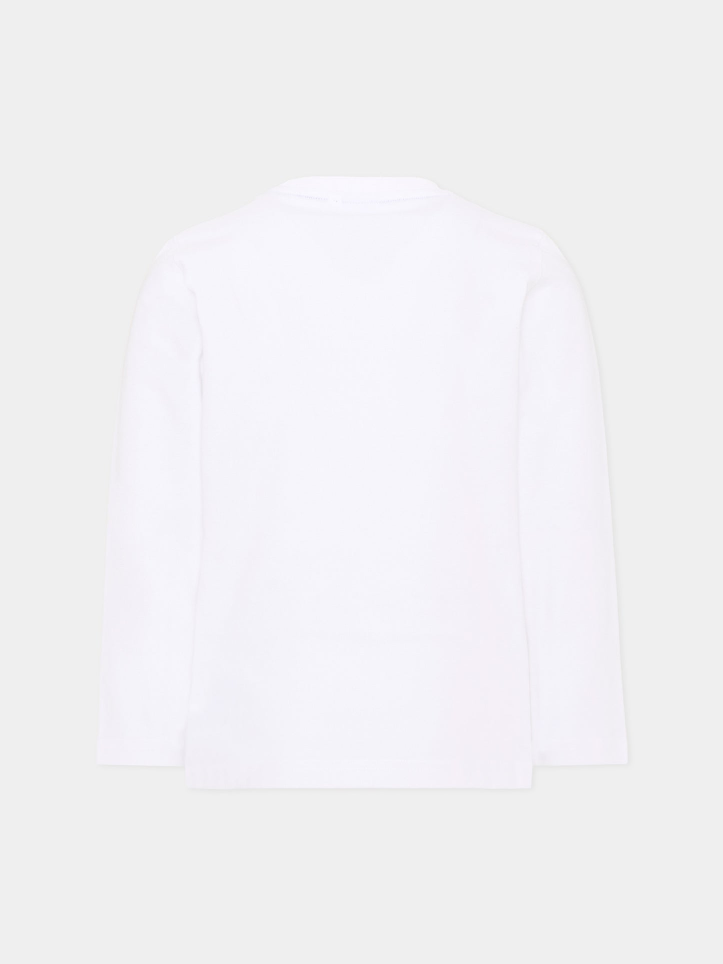 T-shirt bianca per bambino con logo,Boss,J53406 10P