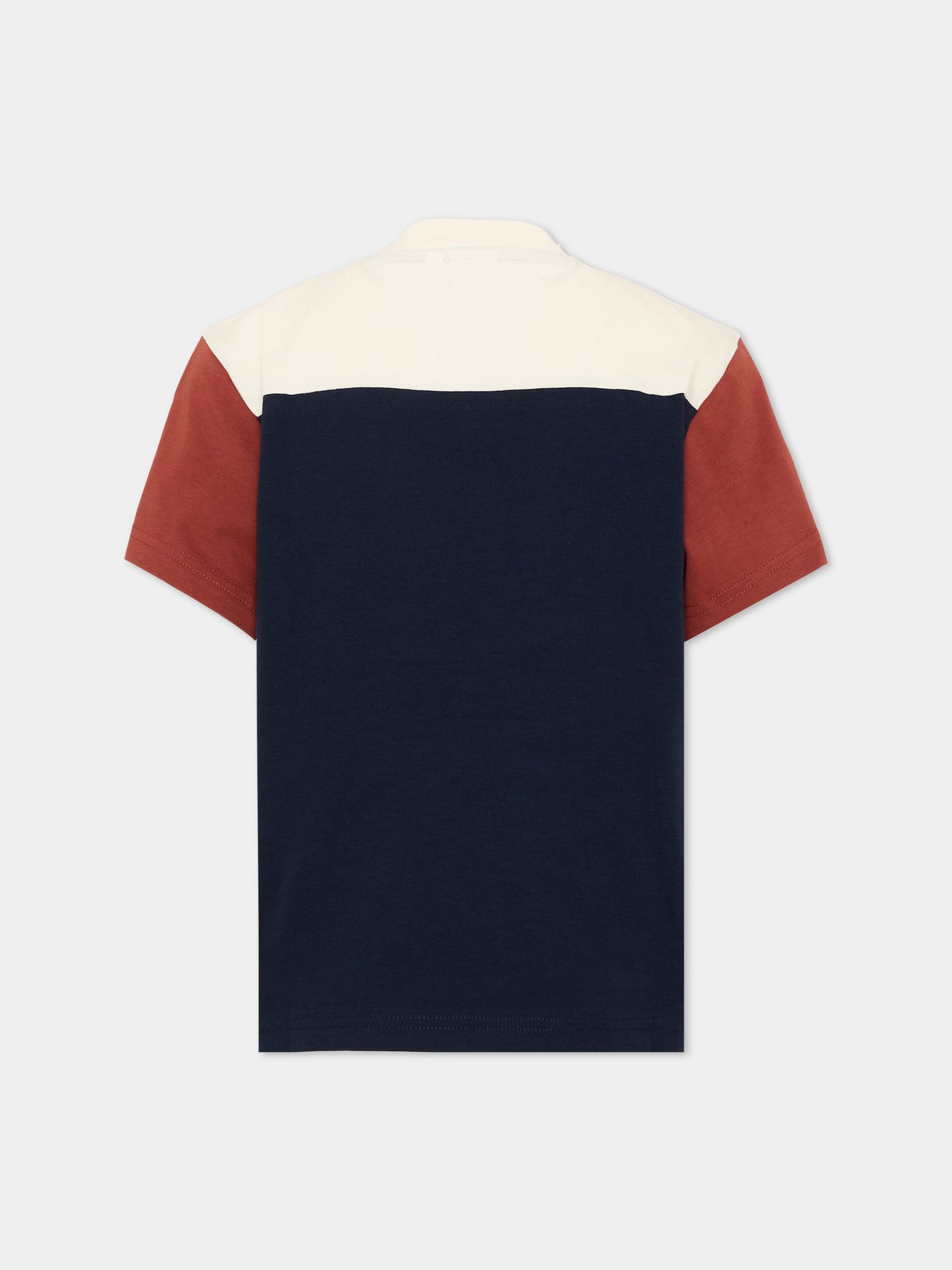 T-shirt blu per bambino con logo,Boss,J53422 849