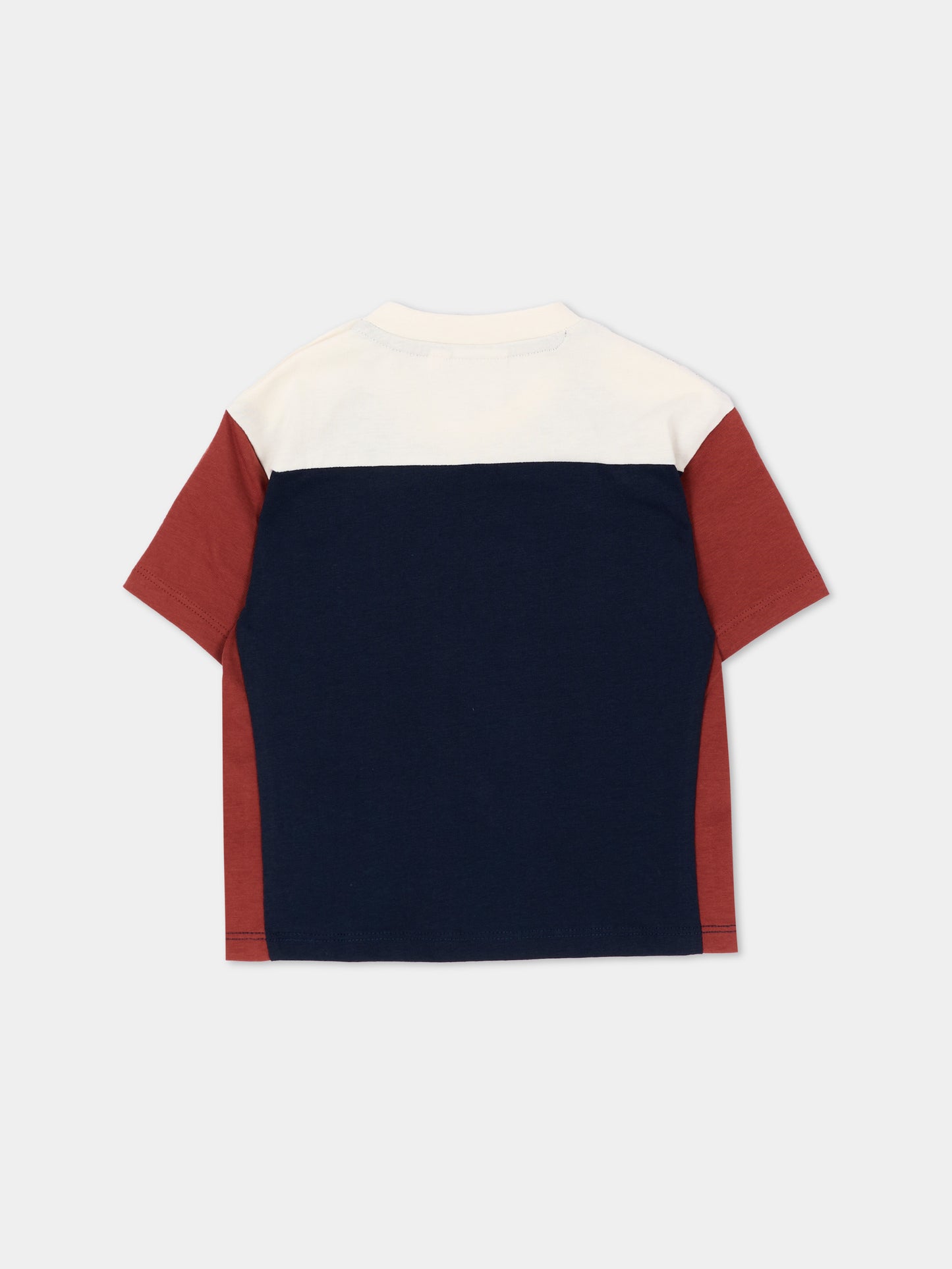 T-shirt blu per neonato con logo,Boss,J53483 849