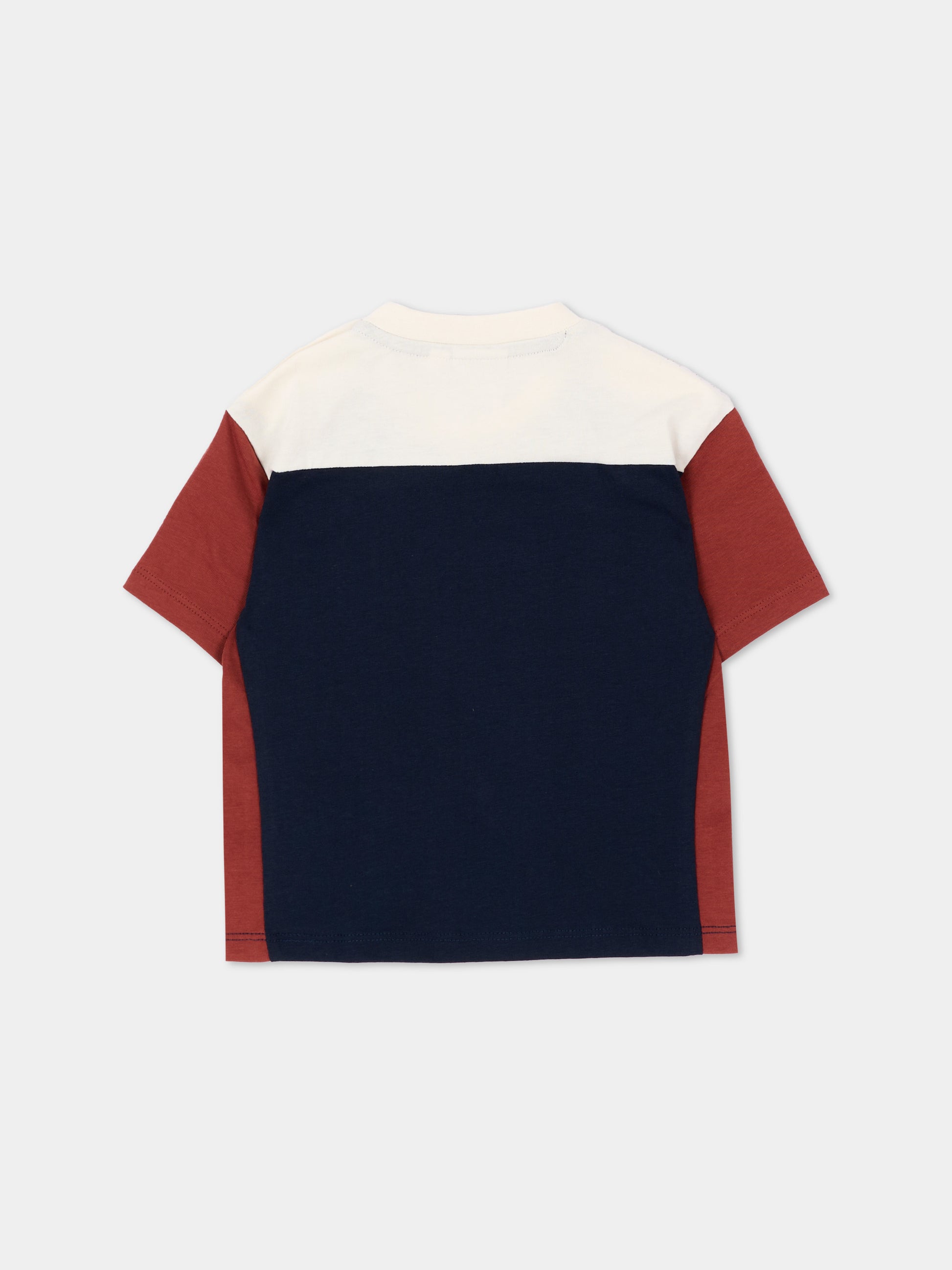 T-shirt blu per neonato con logo,Boss,J53483 849