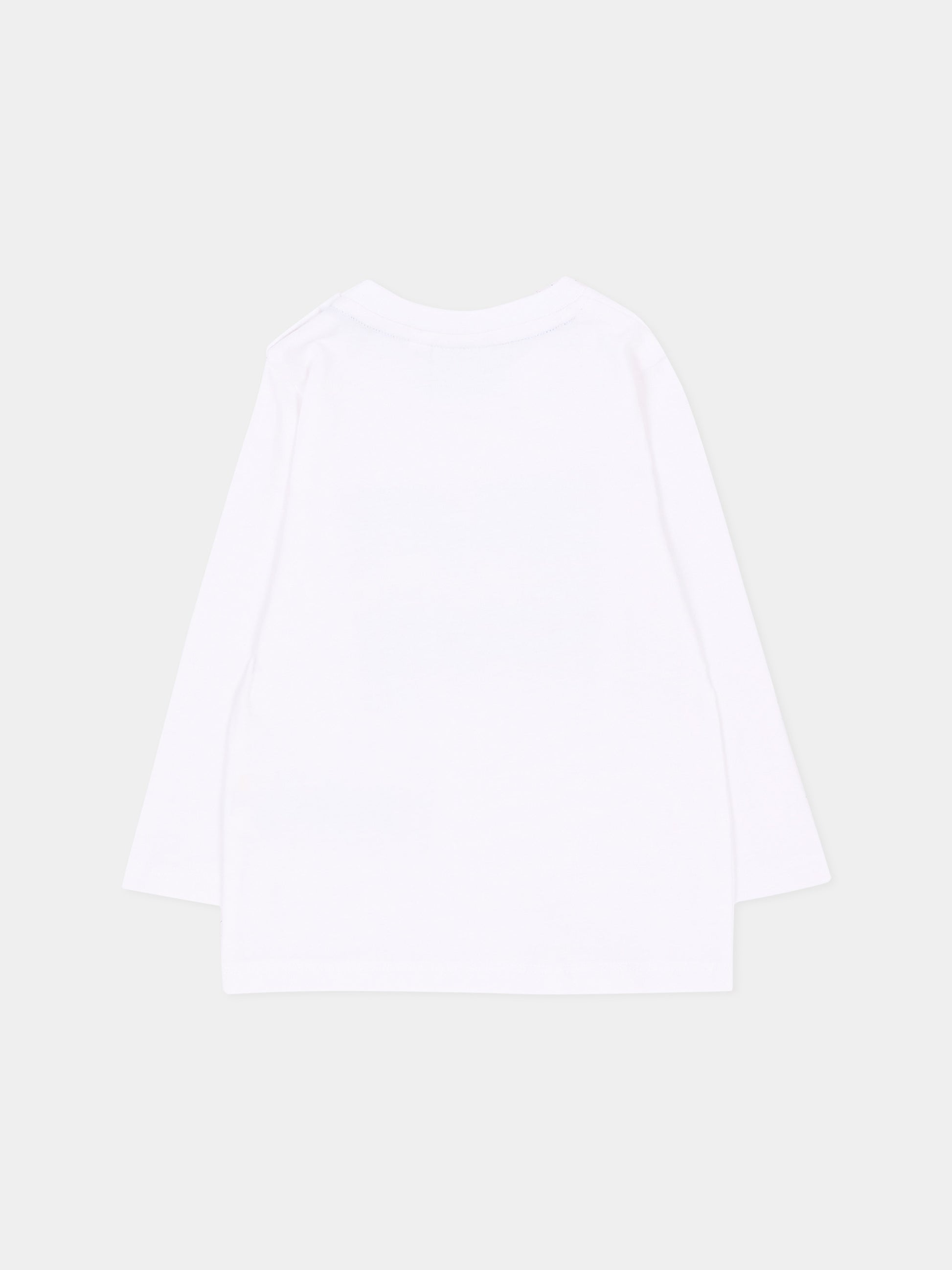 T-shirt bianca per neonato con logo,Boss,J53502 10P
