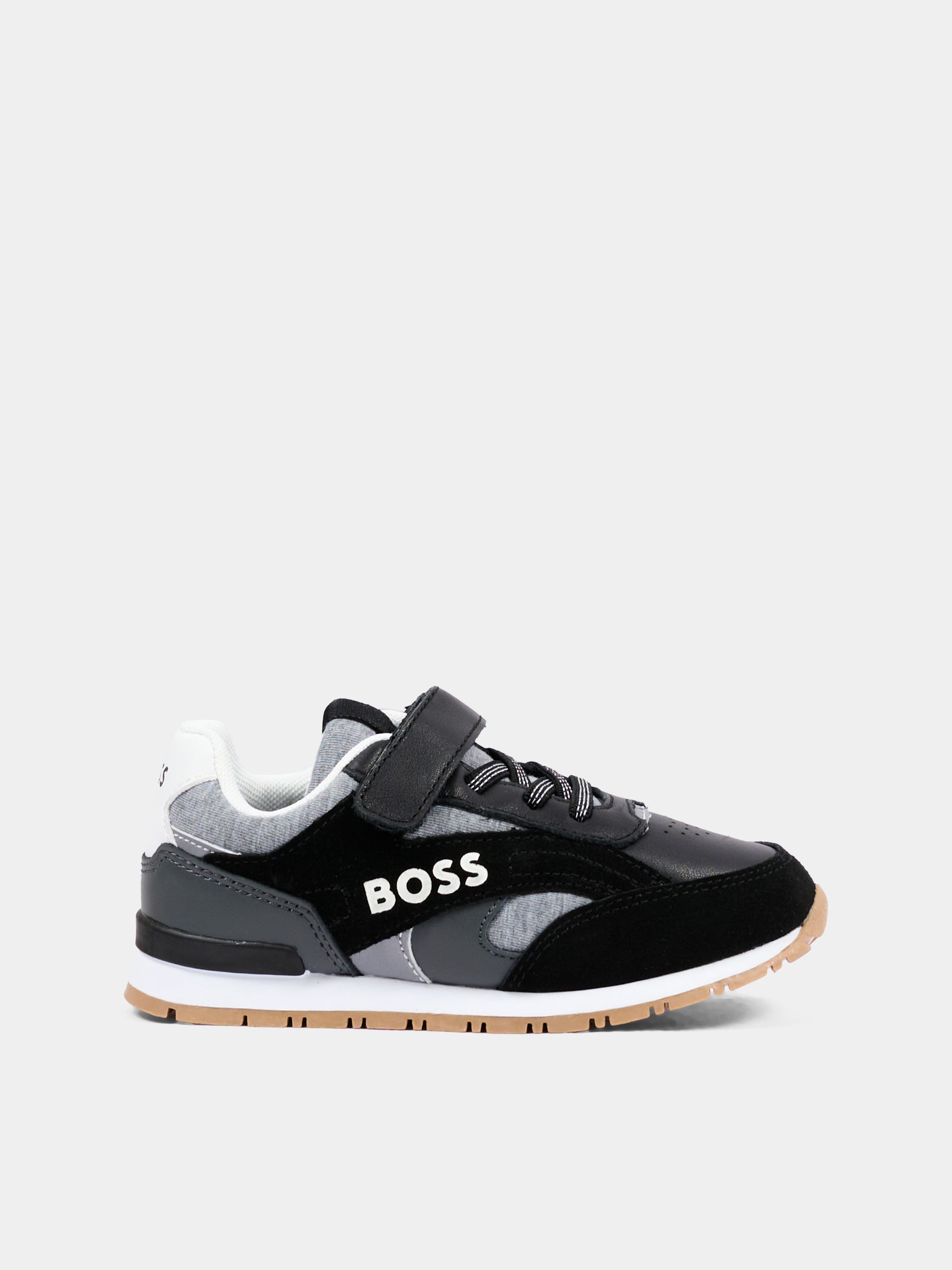 Sneakers nere per bambino con logo,Boss,J53544 09B