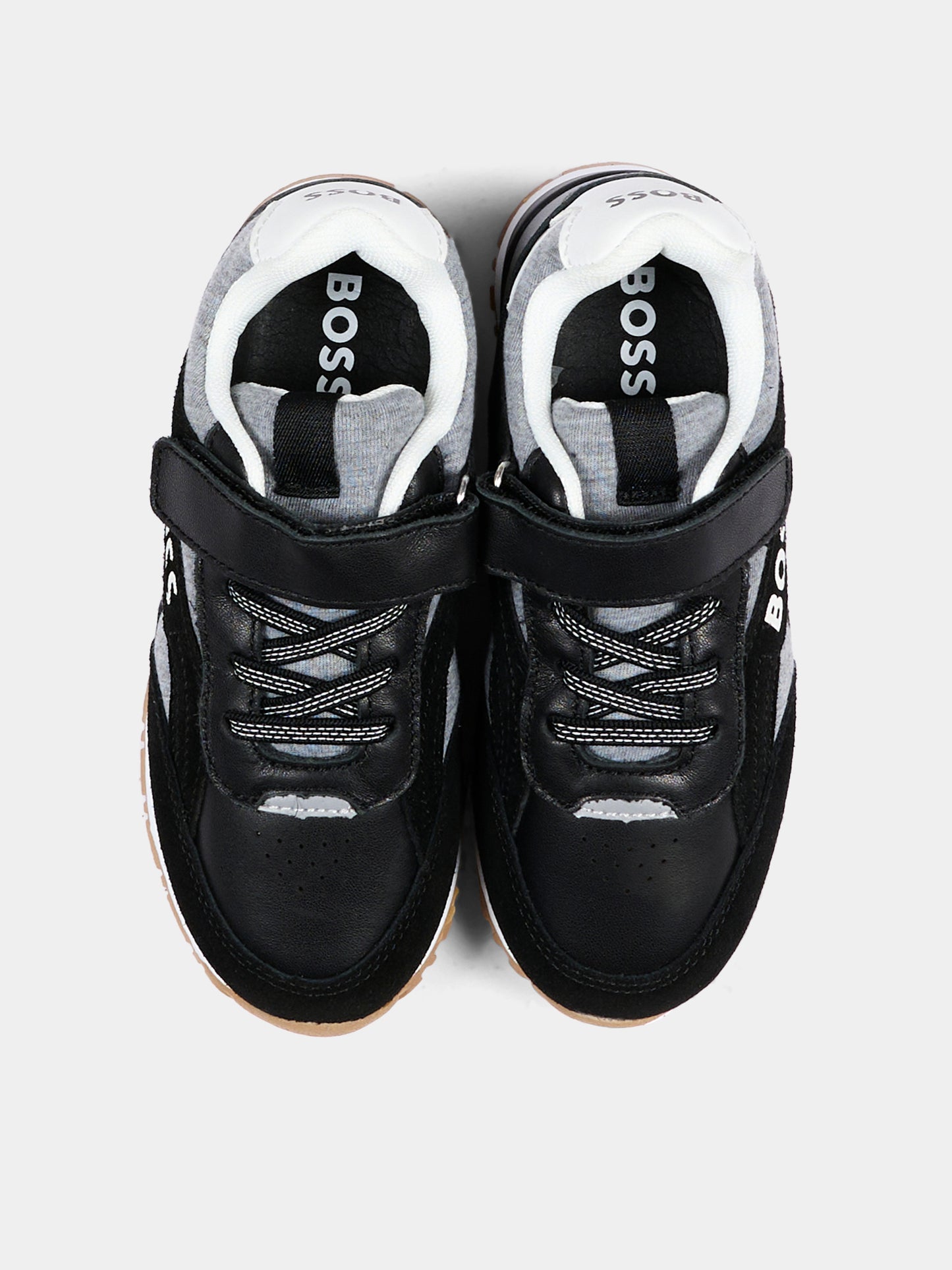 Sneakers nere per bambino con logo,Boss,J53544 09B