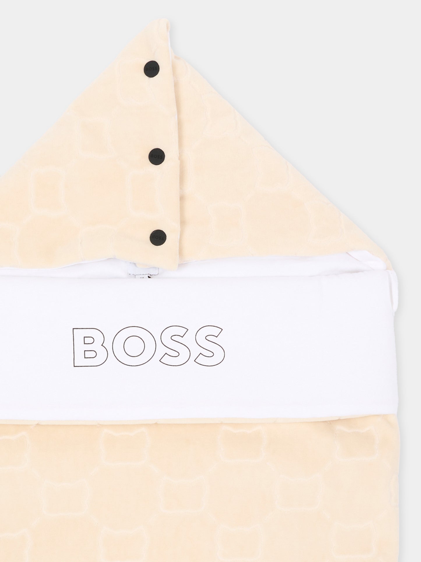 Sacco nanna avorio per neonato con logo,Boss,J53574 21K