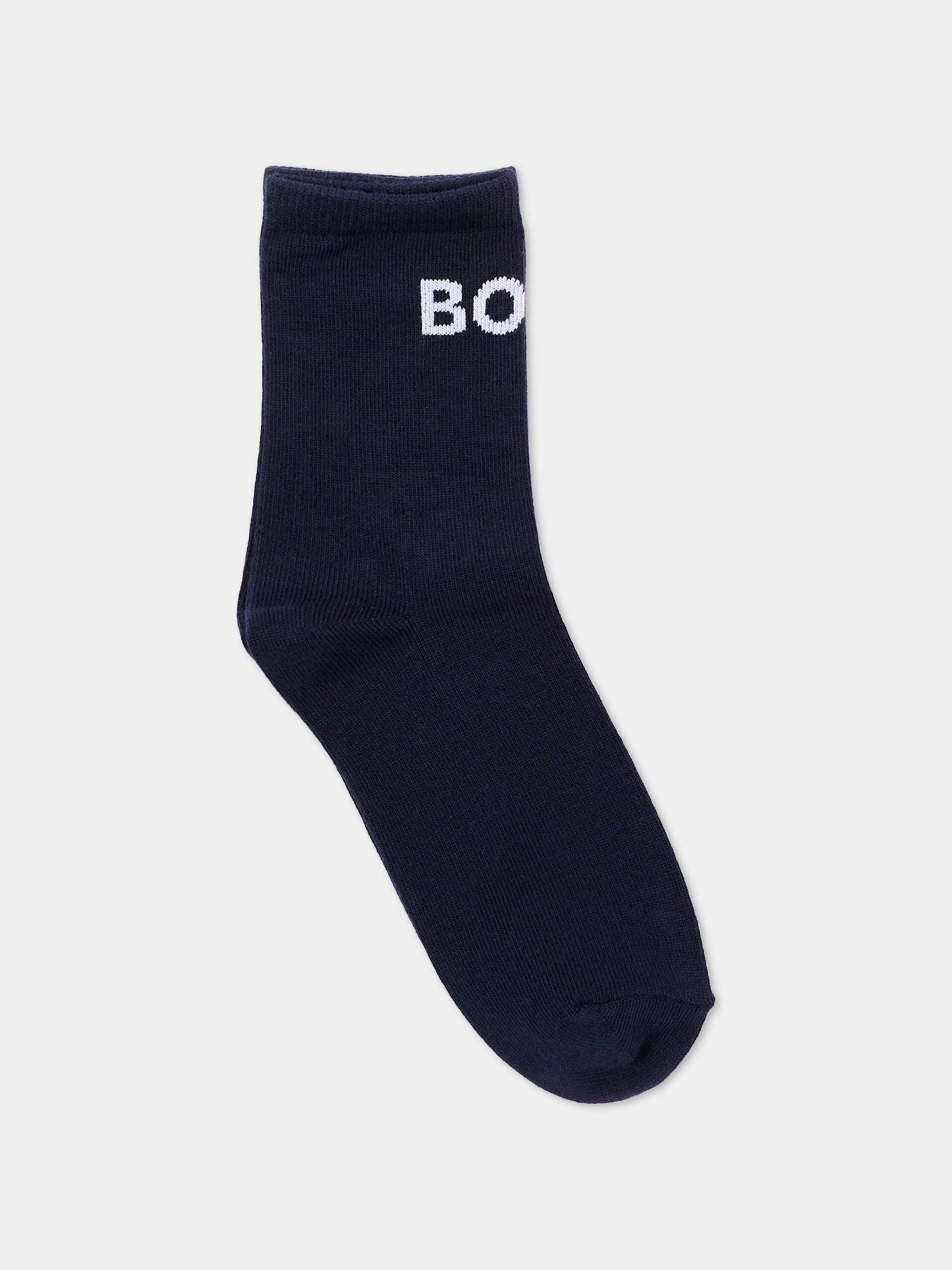 Calze Spugna multicolor per bambino con logo,Boss,J53592 849