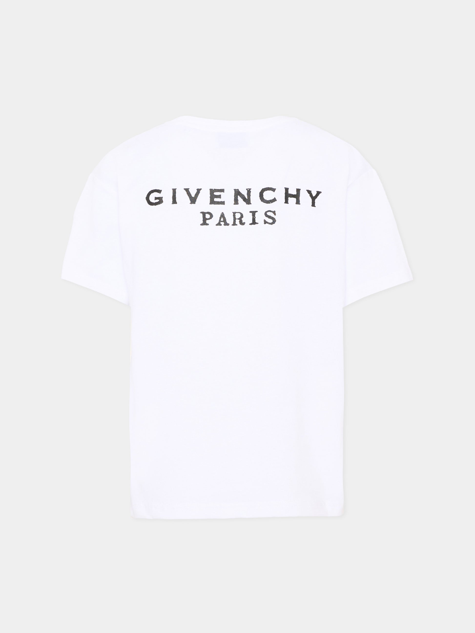 T-Shirt bianca per bambini con logo,Givenchy Kids,H31280 10P