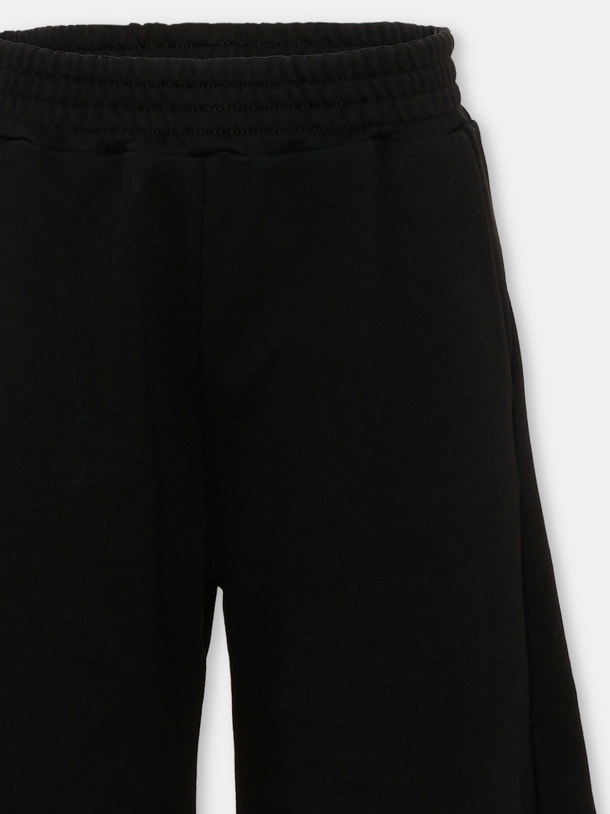 Pantaloni sportivi neri per bambina con logo,Givenchy Kids,H31336 09B