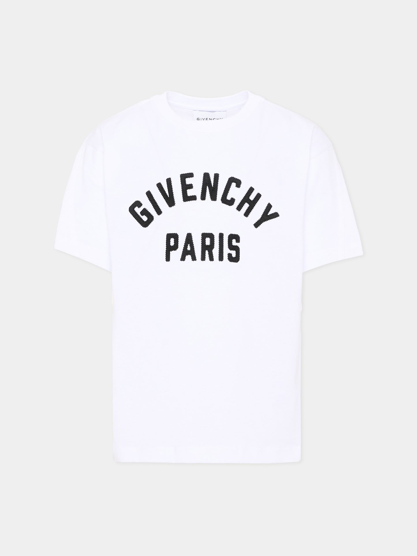 T-Shirt bianca per bambini con logo,Givenchy Kids,H31345 10P