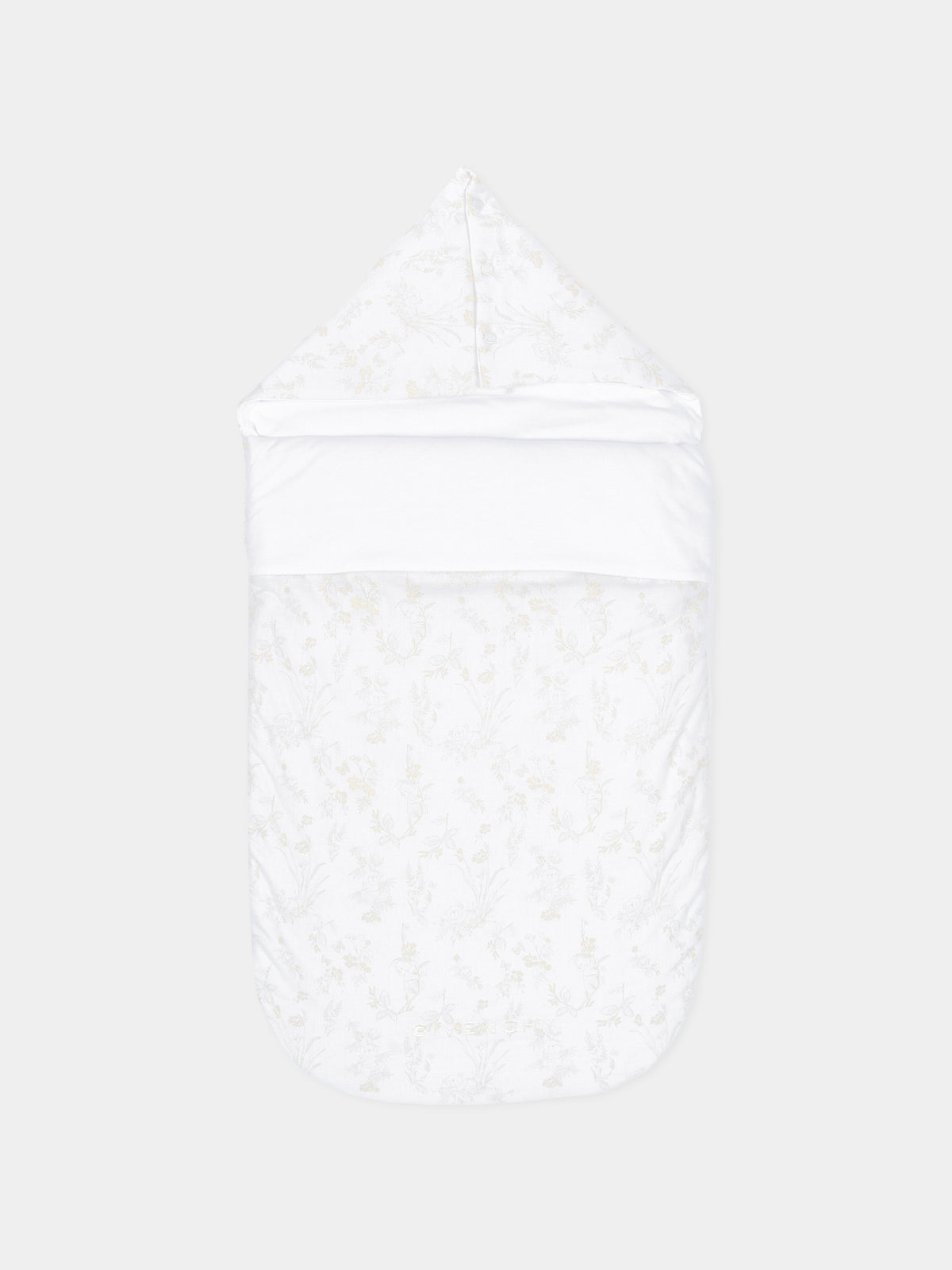 Sacco nanna bianco per neonati con fiori,Givenchy Kids,H31529 N02