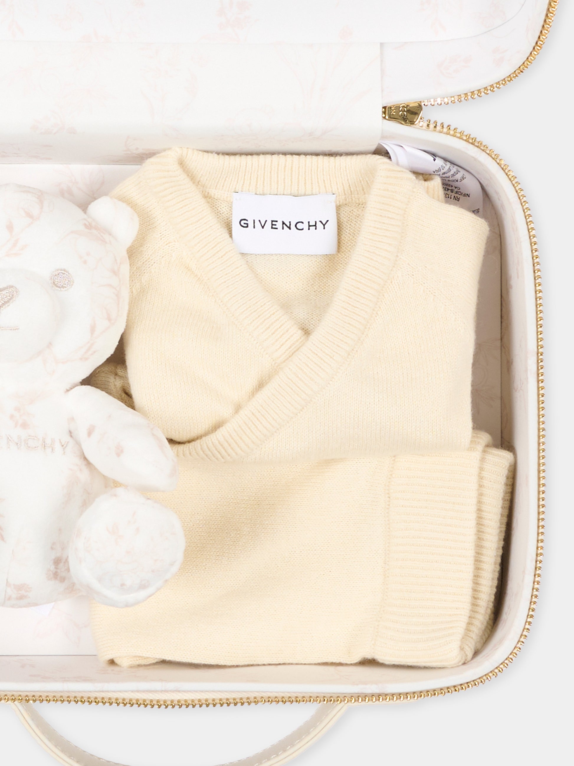 Completo nascita beige per neonati,Givenchy Kids,H31563 21K