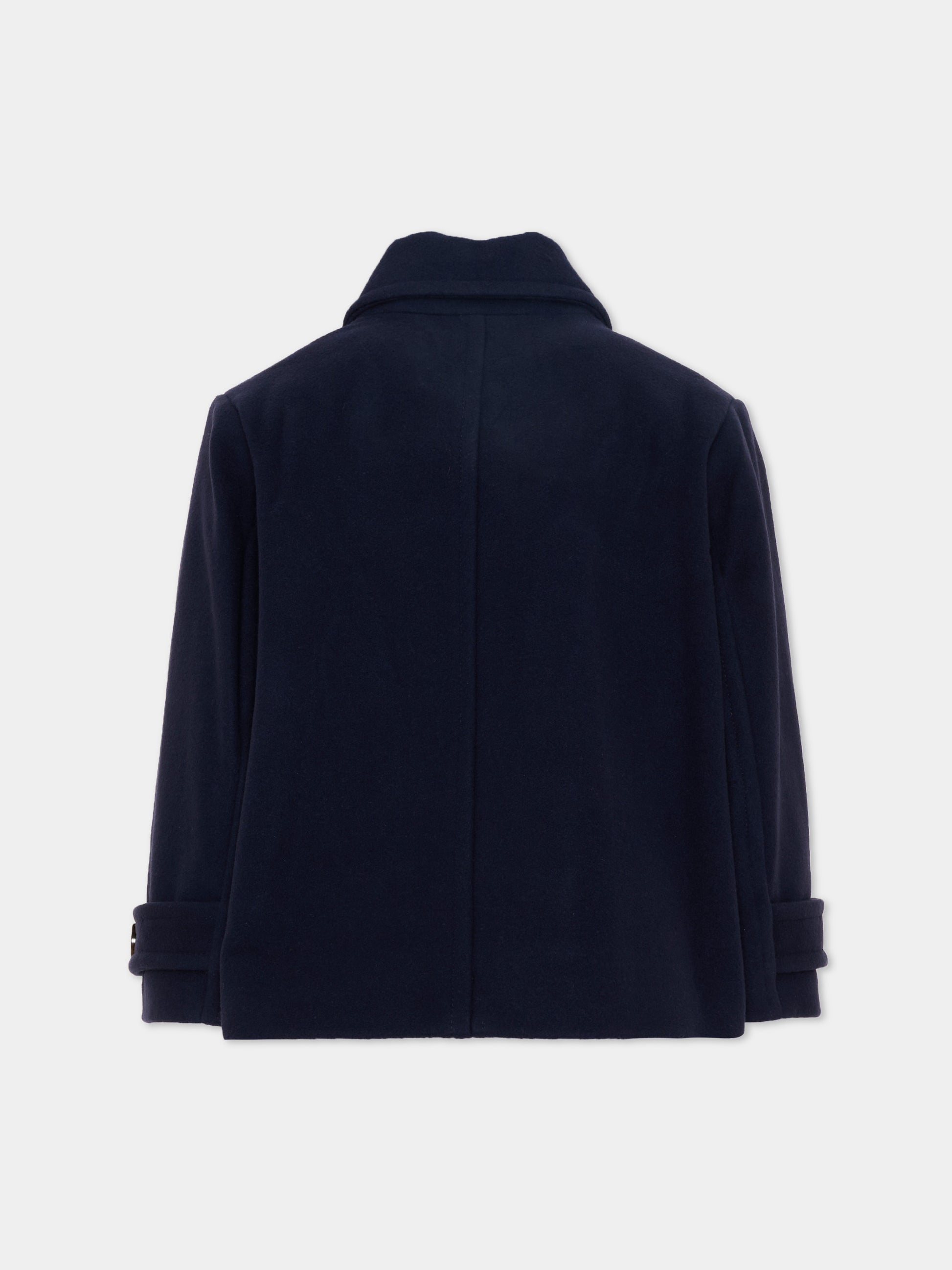Cappotto blu per bambina doppiopetto,Chloé Kids,C21281 859
