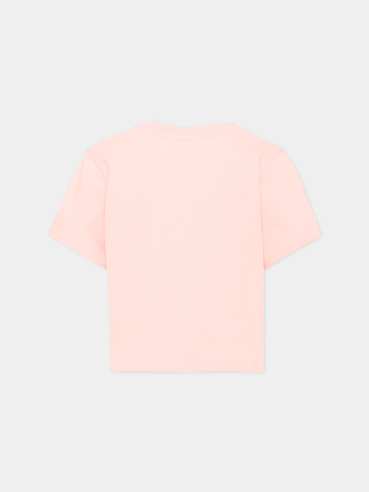 T-shirt rosa per bambina con cuore,Chloé Kids,C21300 461