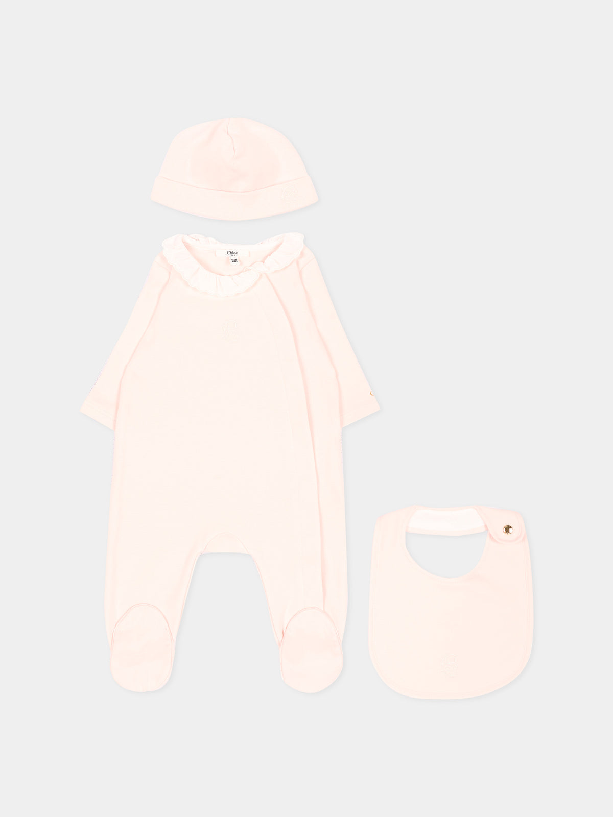 Set Tutine rosa per neonata,Chloé Kids,C21367 440