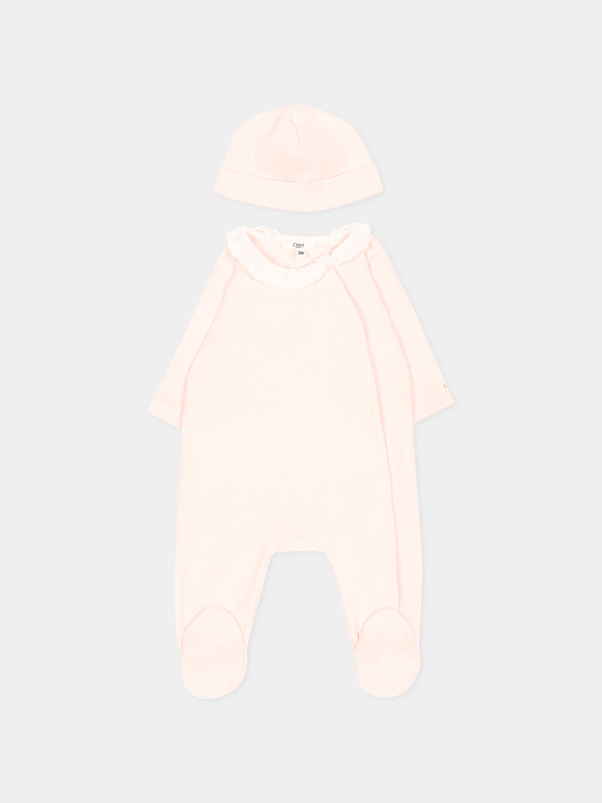 Set Tutine rosa per neonata,Chloé Kids,C21367 440