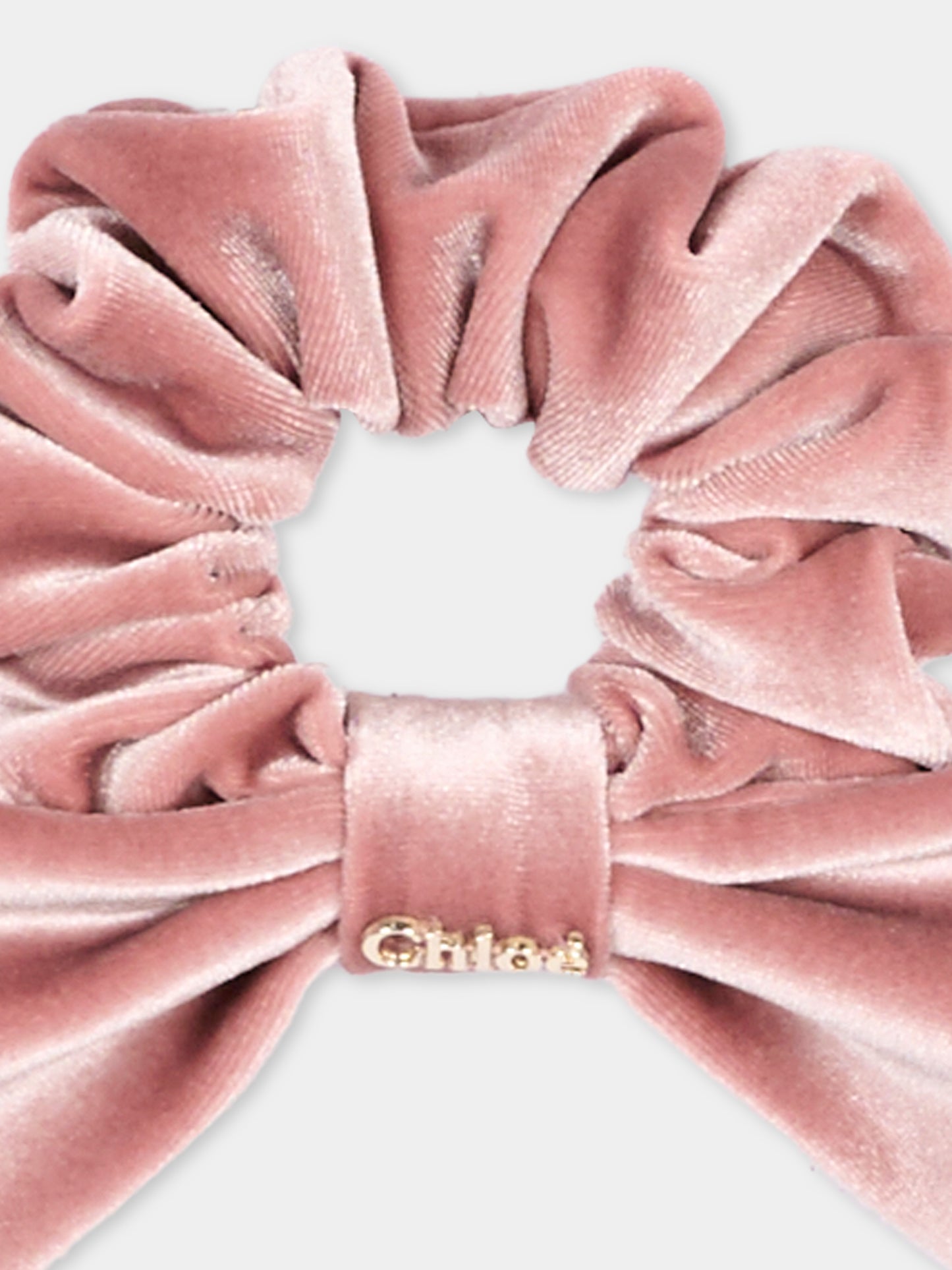Elastico rosa per bambina con fiocco,Chloé Kids,C21391 48W
