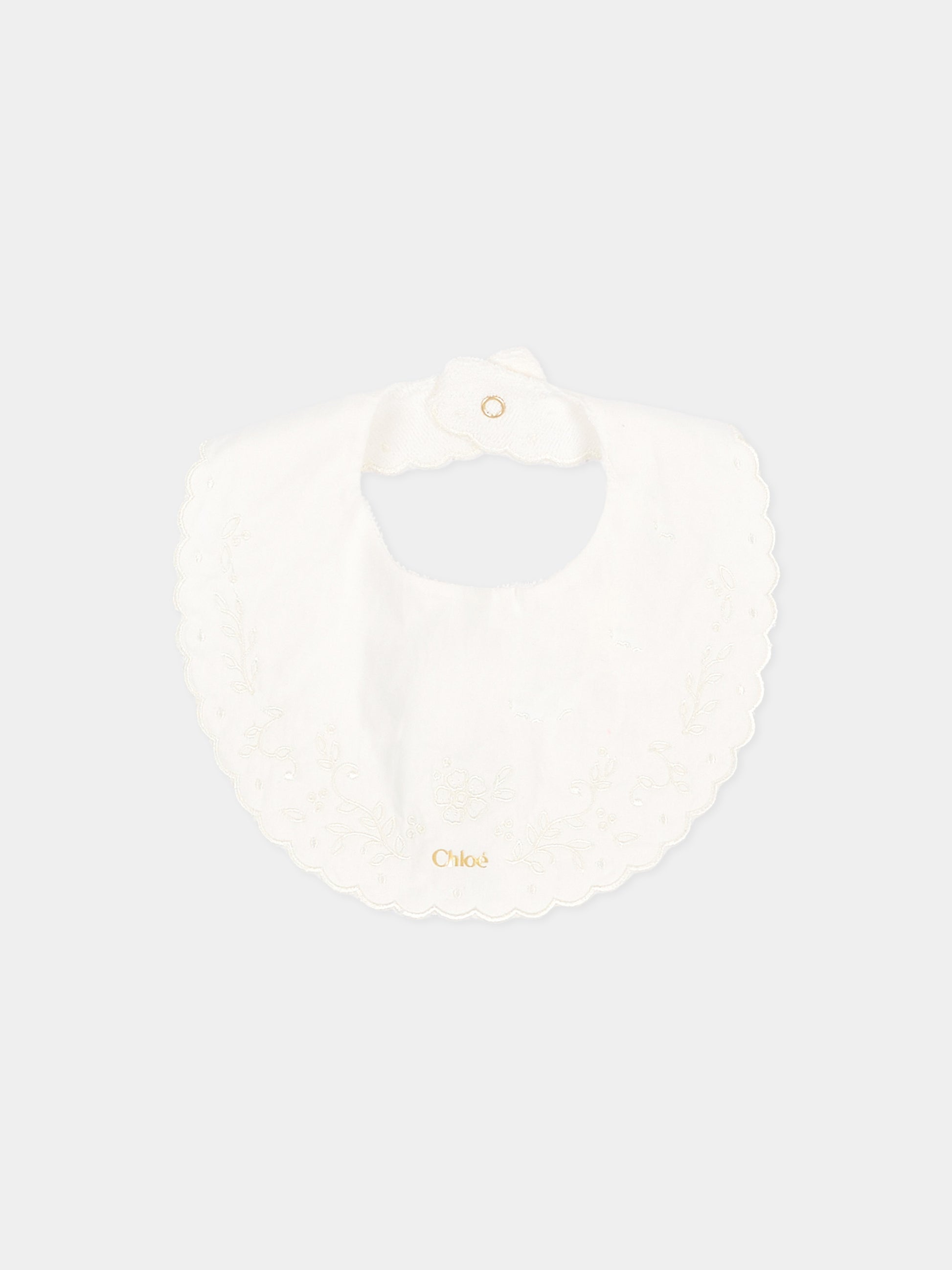 Set tutina avorio per neonata floreale,Chloé Kids,C21403 117
