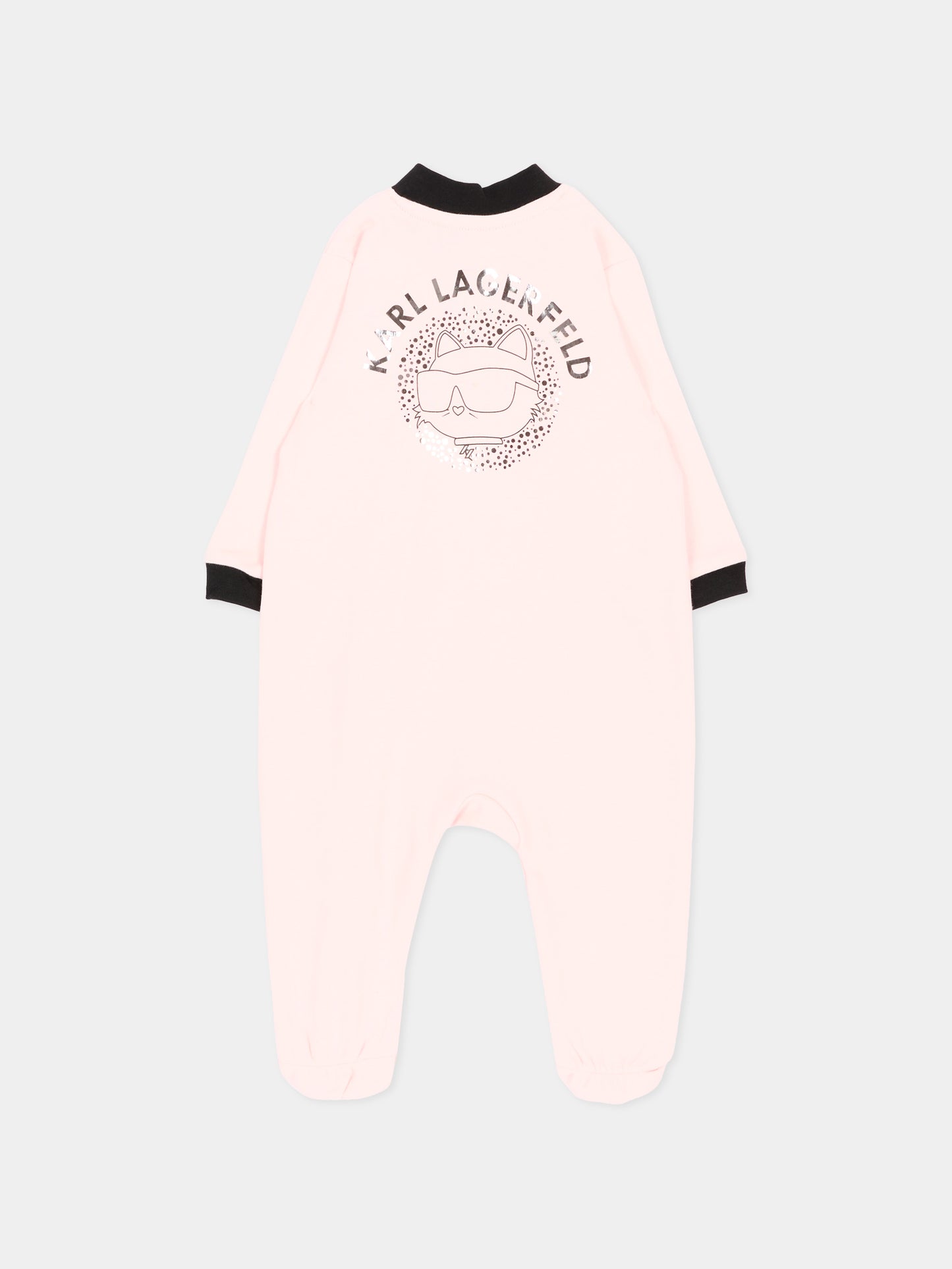 Set tutina rosa per neonata con Choupette,Karl Lagerfeld Kids,Z31280 46M