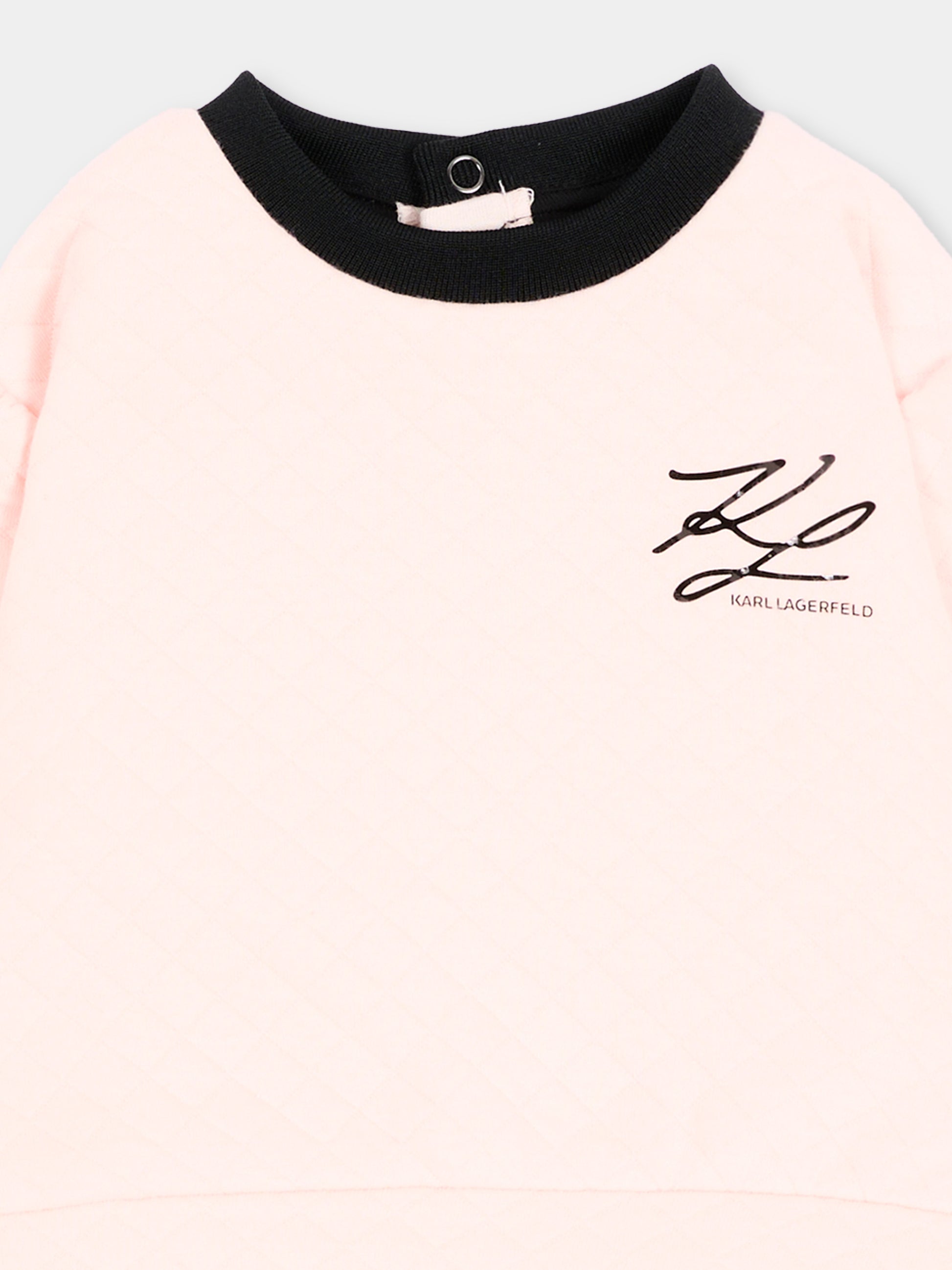 Completo elegante rosa per neonata con tulle,Karl Lagerfeld Kids,Z31281 M94
