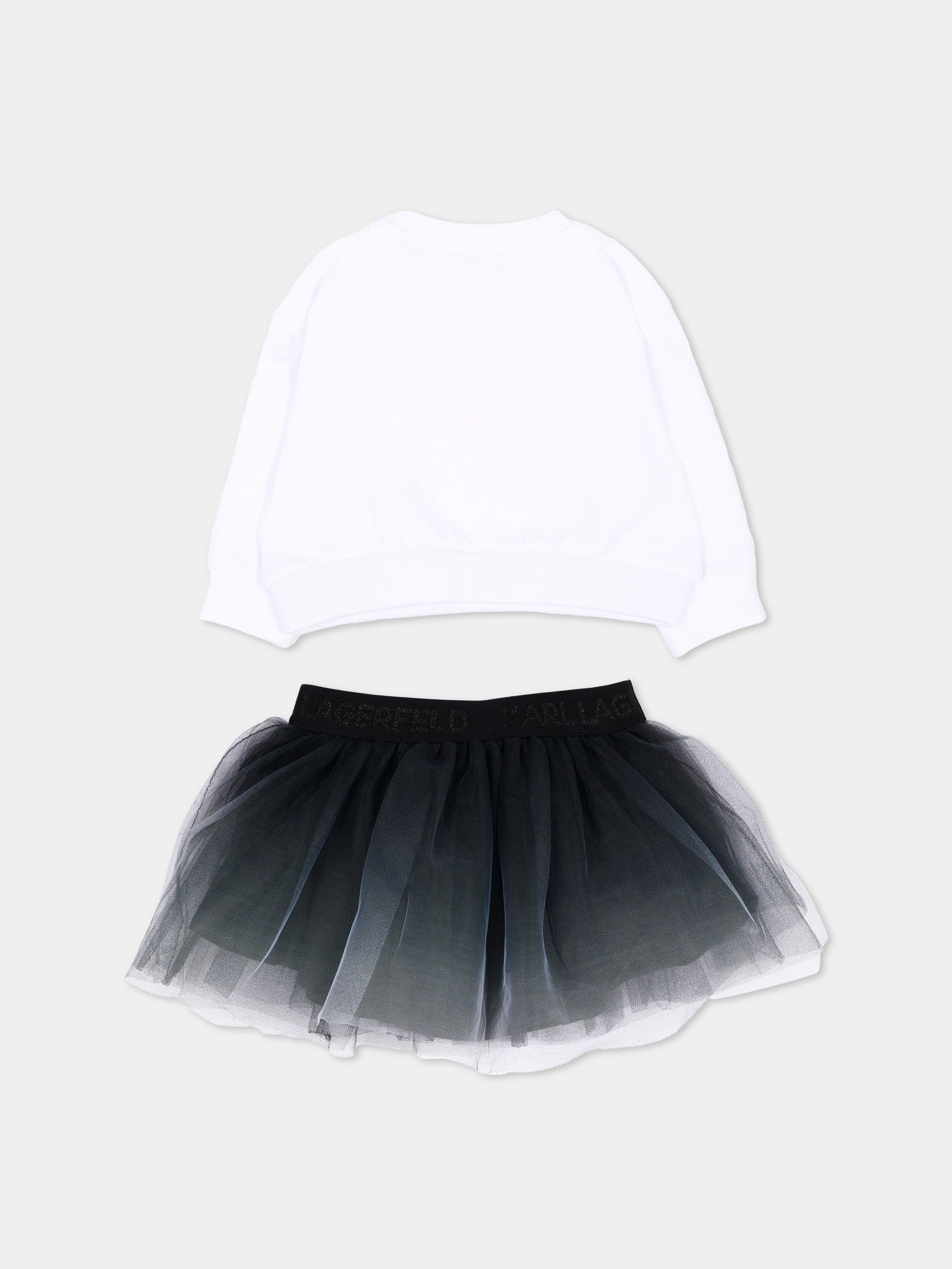 Completo elegante nero per neonata con logo,Karl Lagerfeld Kids,Z31294 10P