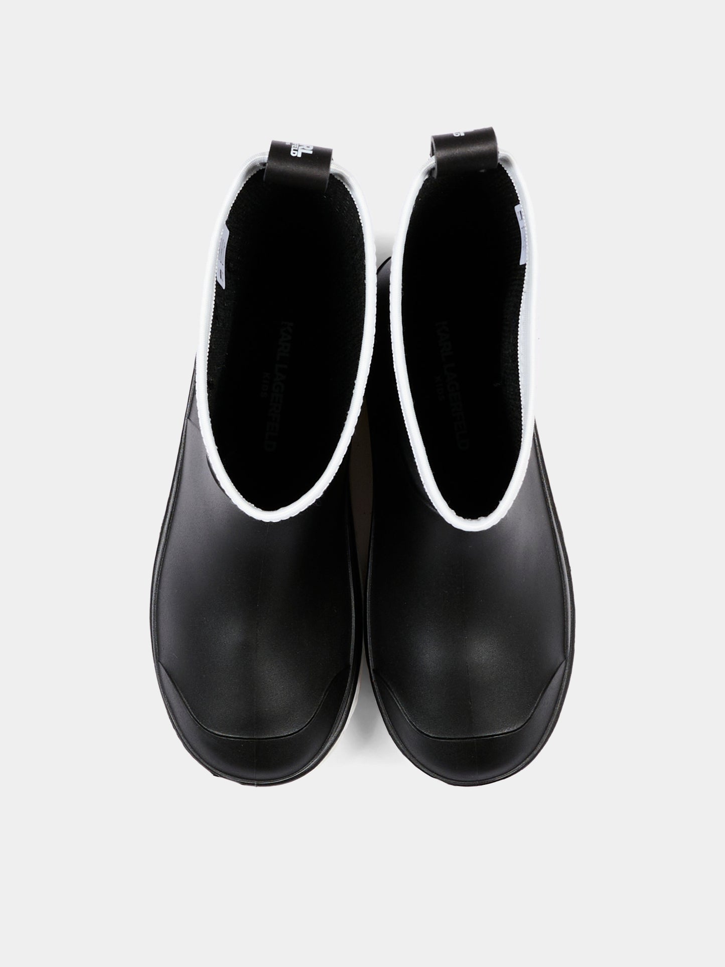 Stivali pioggia neri per bambini con Choupette,Karl Lagerfeld Kids,Z31406 M41