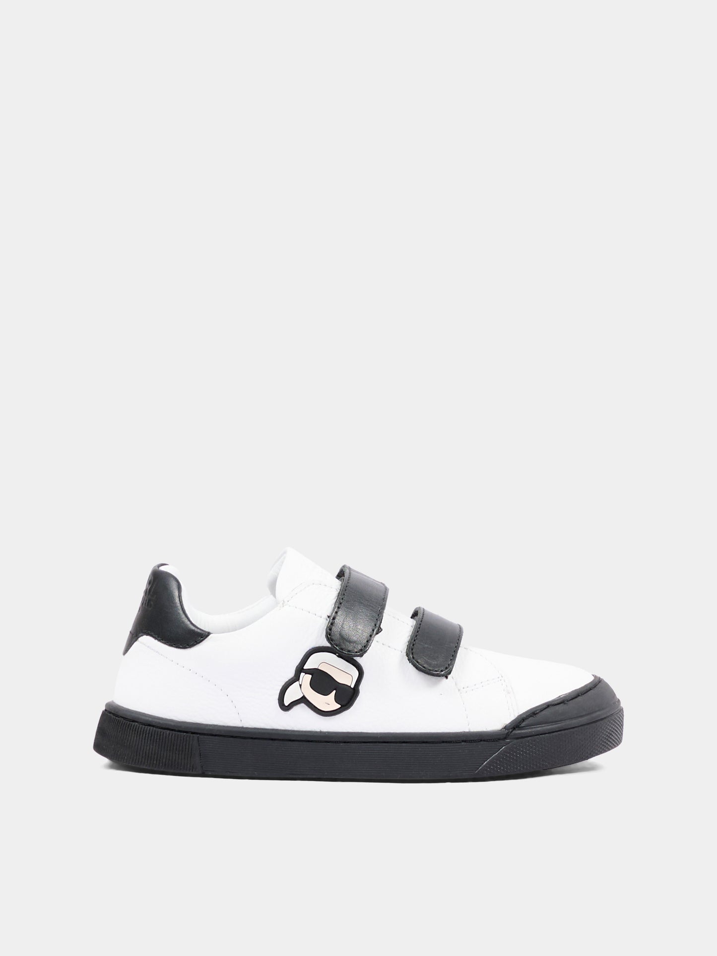 Sneakers bianche per bambino con logo,Karl Lagerfeld Kids,Z31411 M41